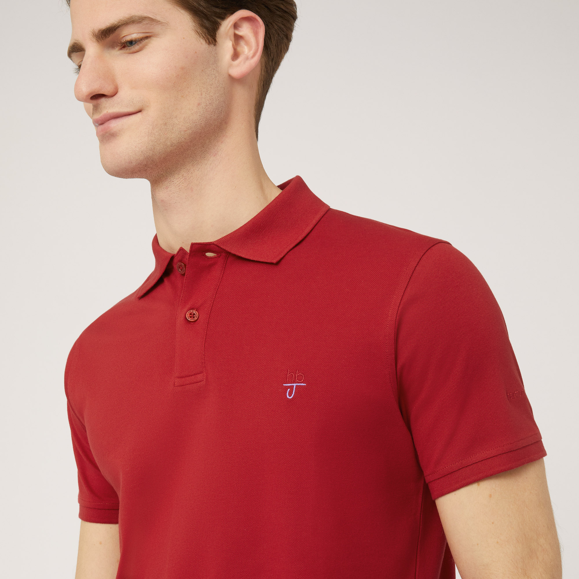Polo In Cotone, Rosso, large image number 2