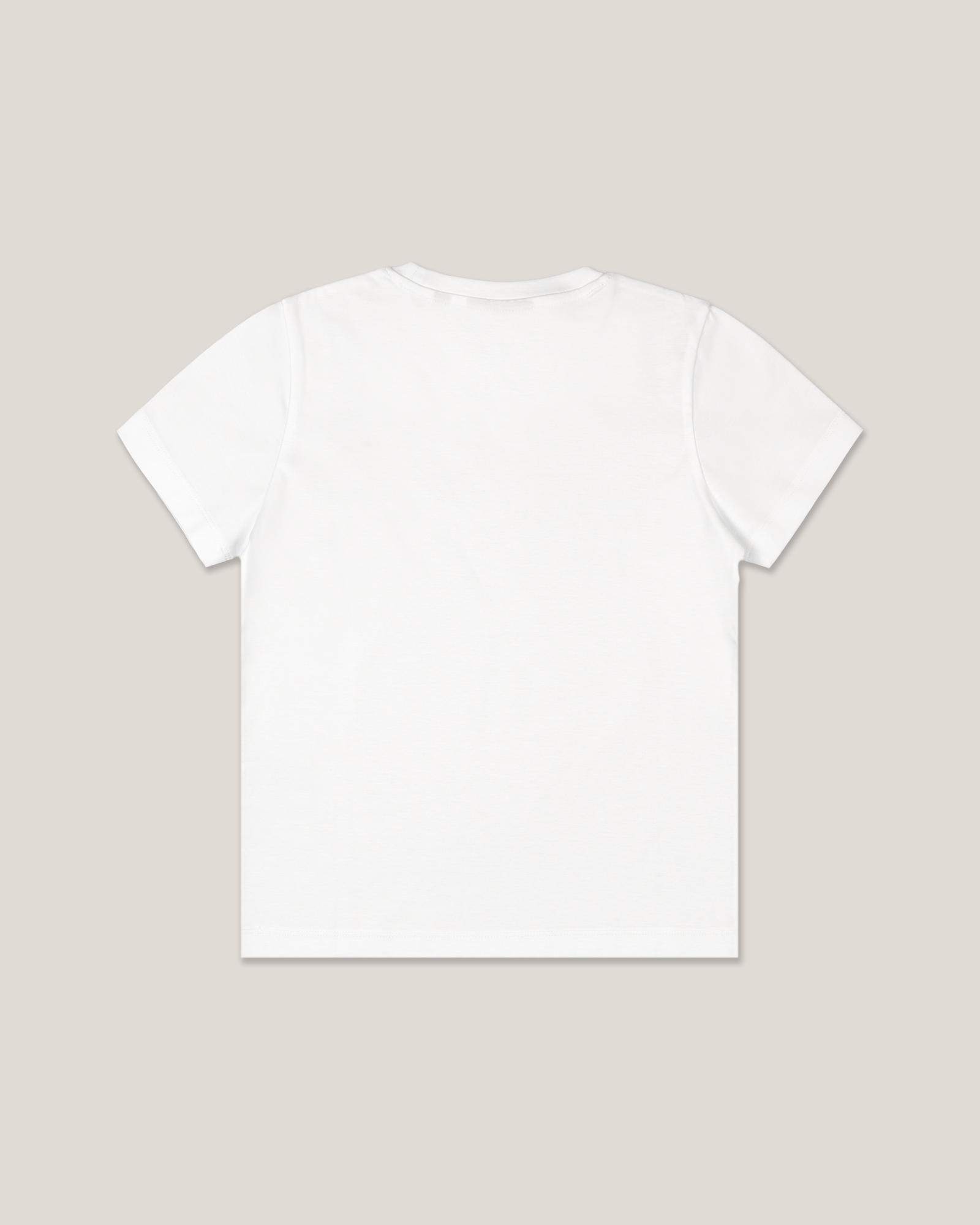 Mercerized Jersey Short-Sleeve T-Shirt, WHITE, large image number 1
