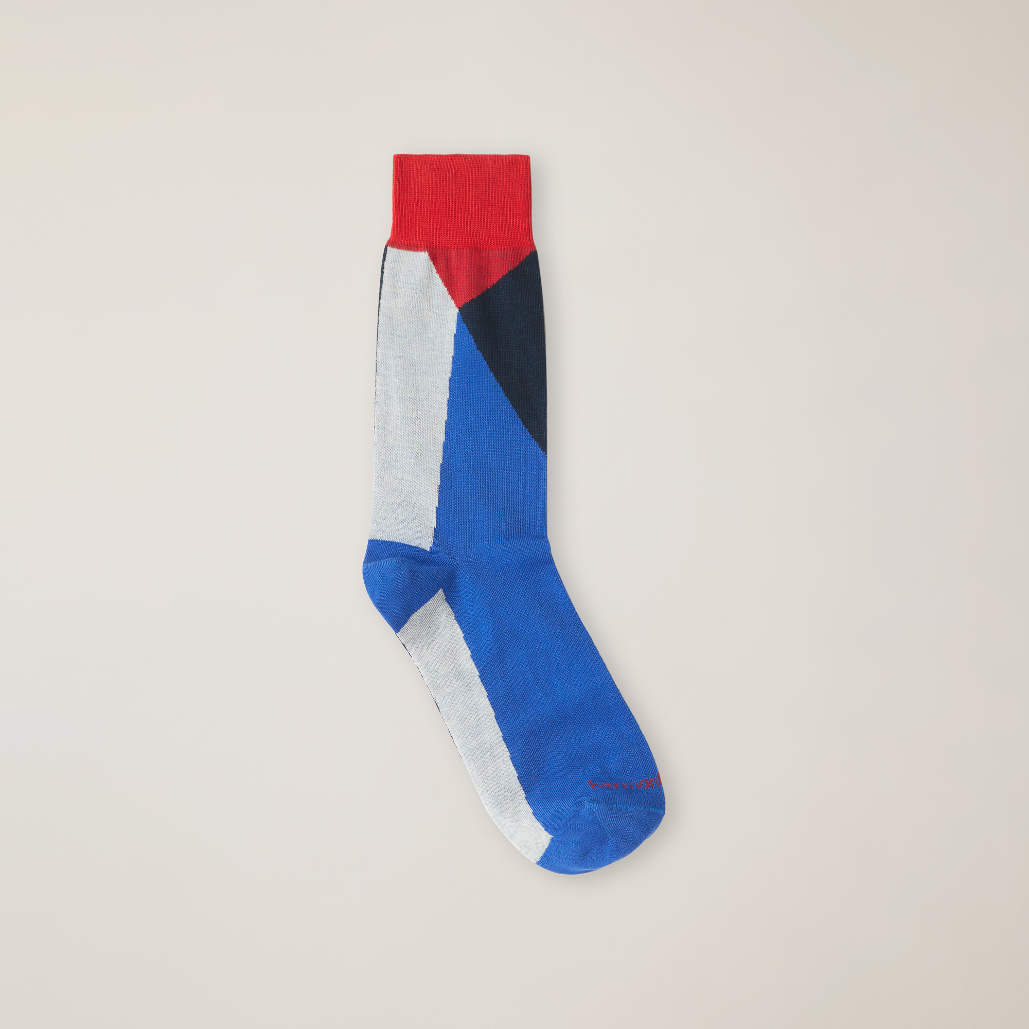 Socks with Color Block Pattern