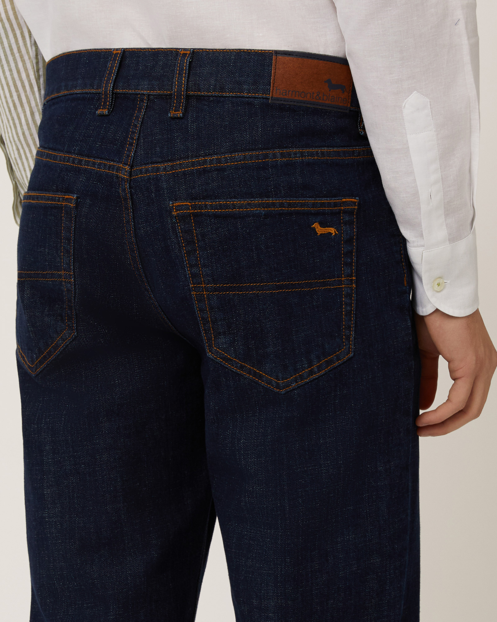 Dark Denim Pants, Denim Blue, large image number 2