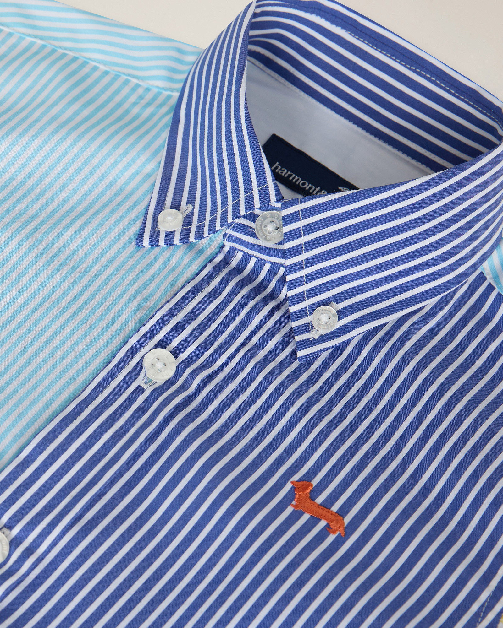 Camicia patchwork di righe, Multicolor, large image number 2