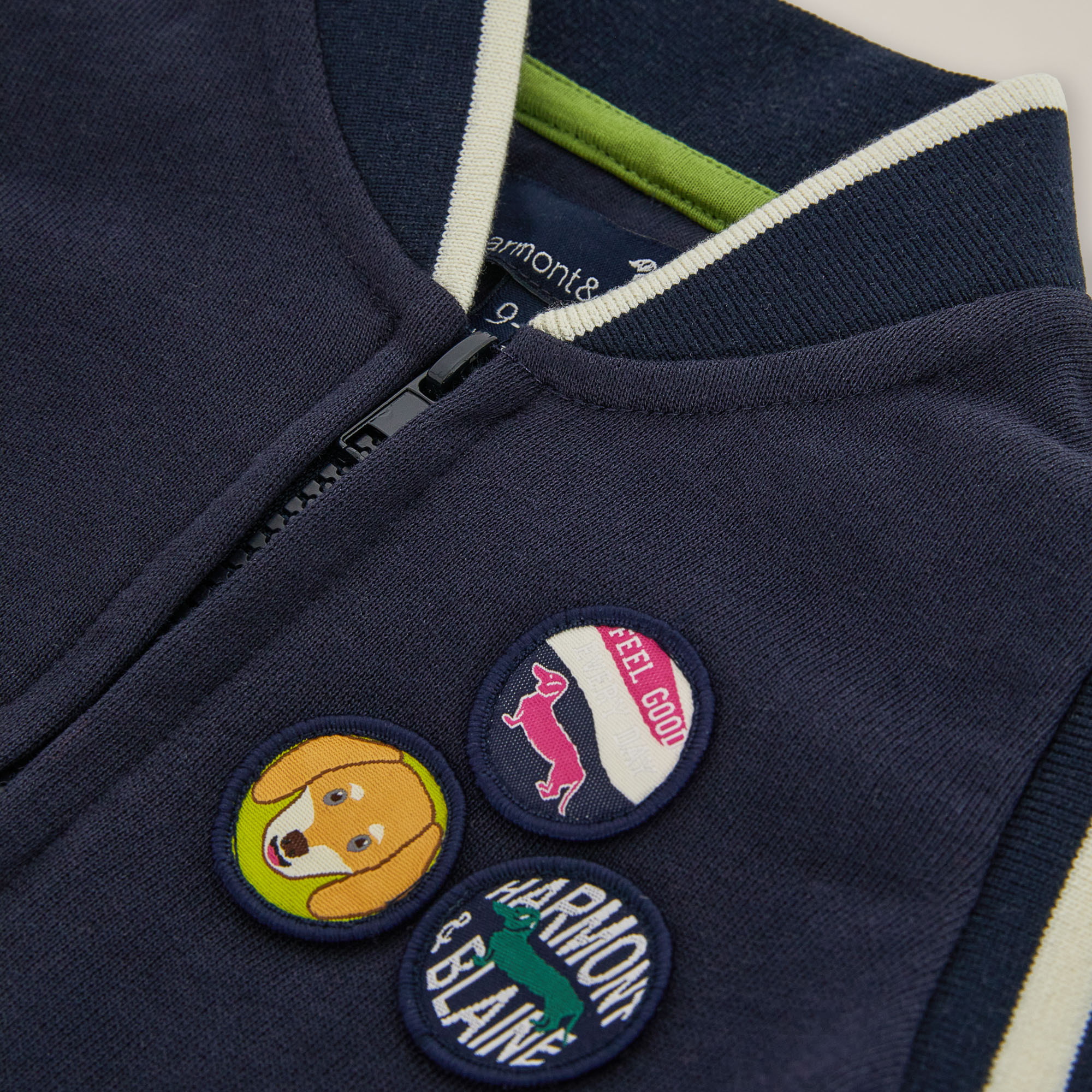 Full-zip college sweatshirt, Blu Navy, large image number 2
