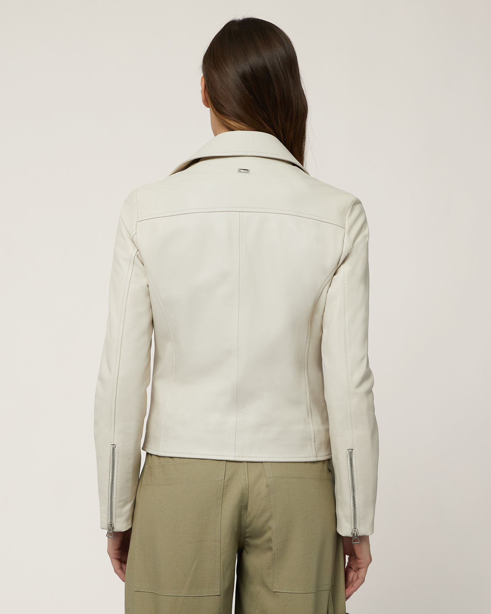 Giubbotto In Vera Pelle, Beige, large image number 1