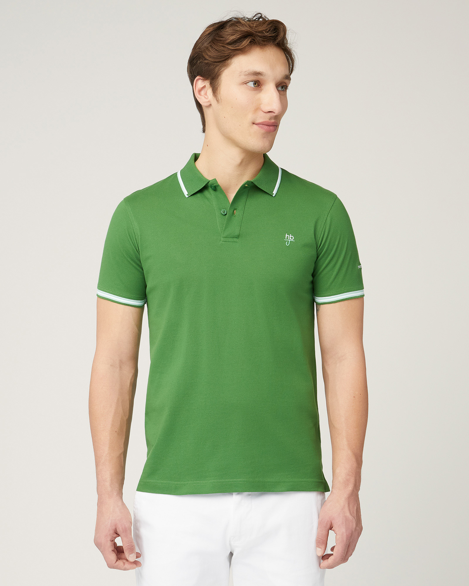 Polo Con Righini A Contrasto