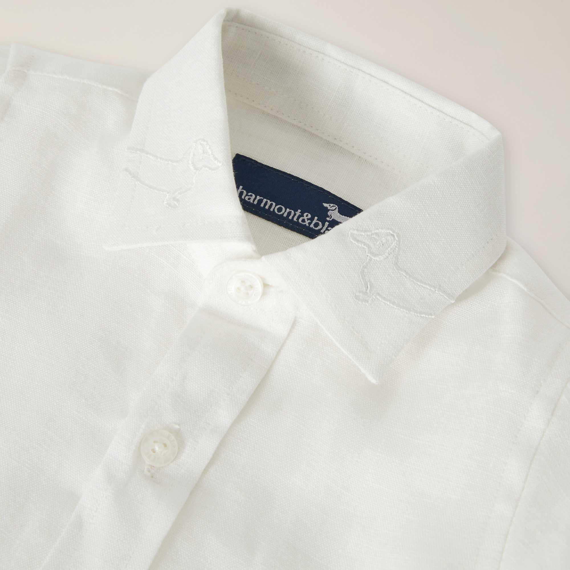 Camisa de puro lino, Blanco, large image number 2