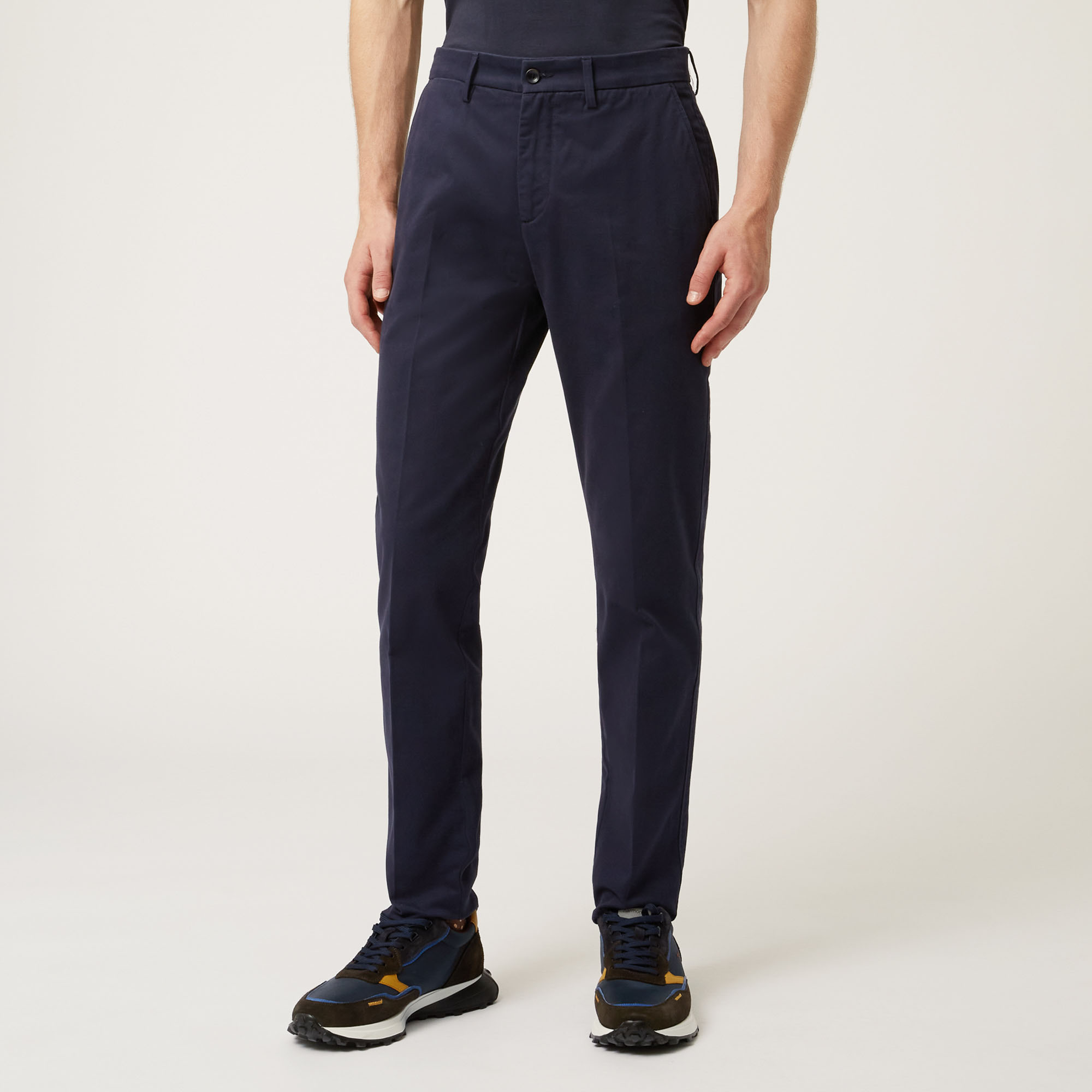 Prisma Project Stretch Cotton Chinos, Blue, large image number 0
