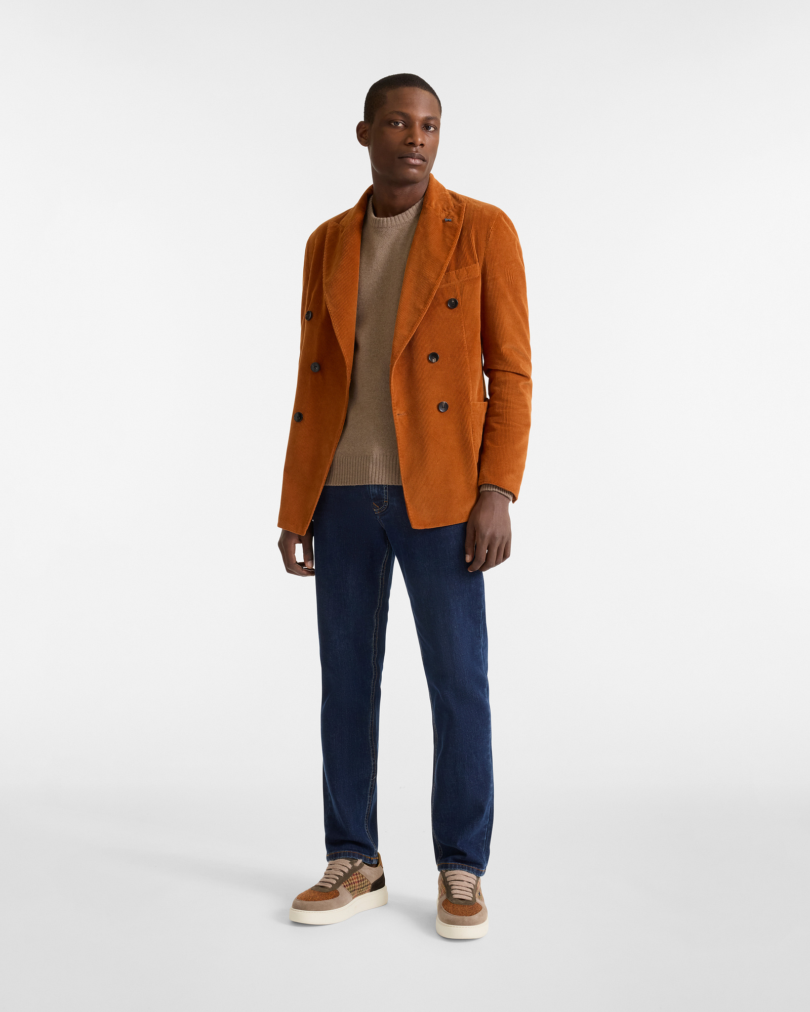 Wool and Cashmere Pullover, Leather, large image number 3