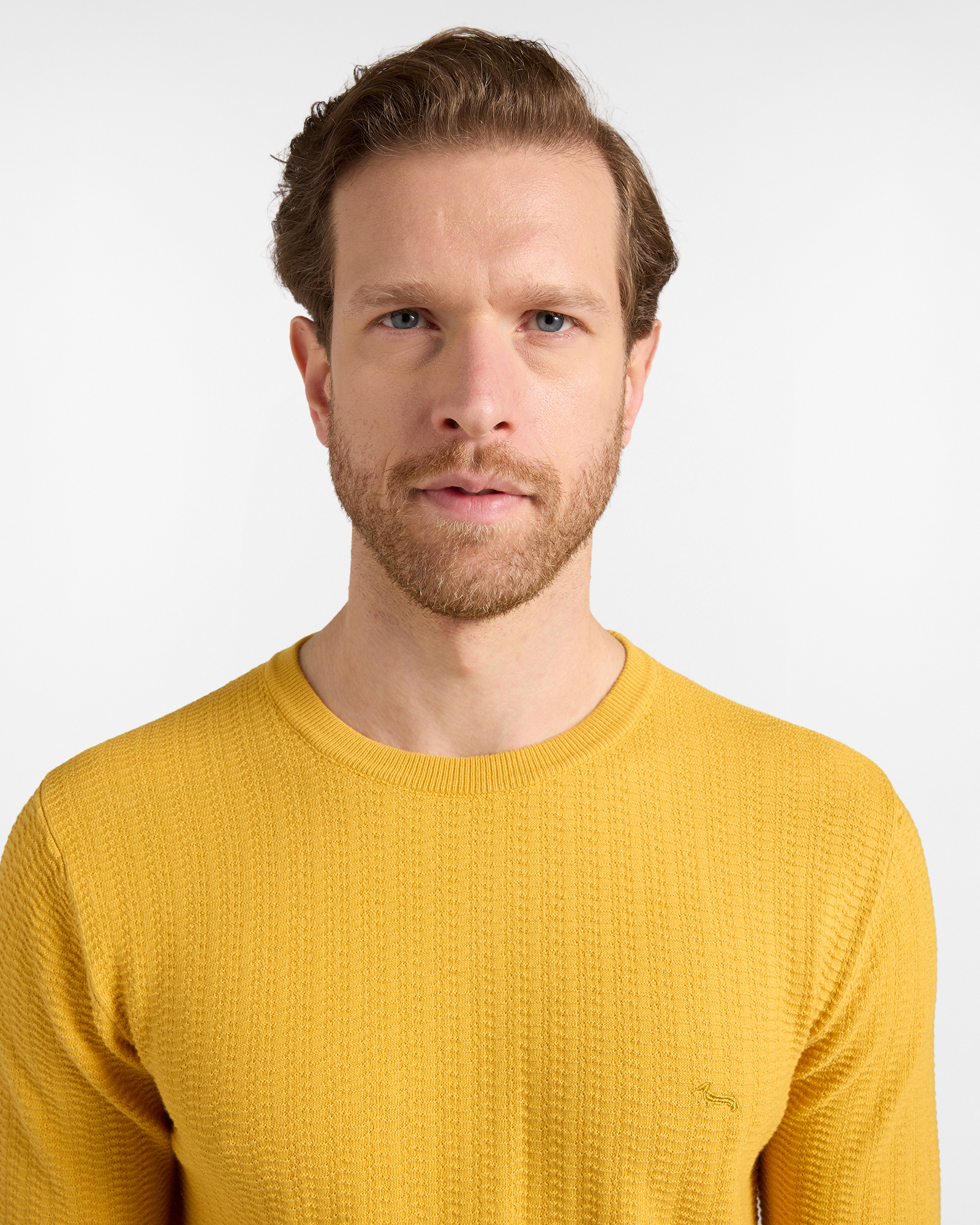3D crewneck pullover, Yellow, large image number 2