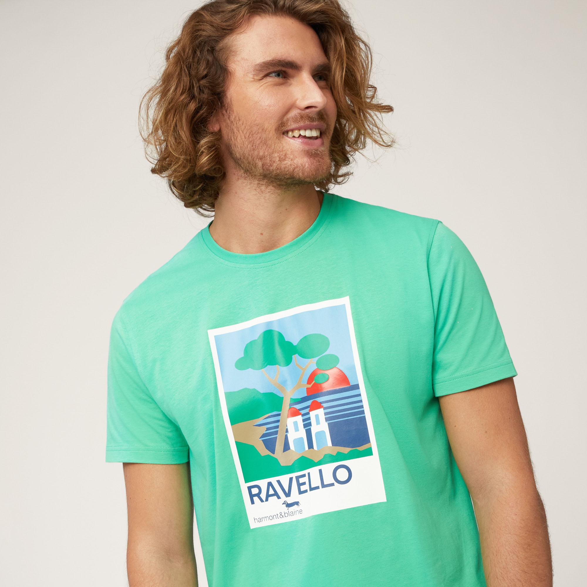 T-Shirt Amalfiküste, Grasgrün, large image number 2