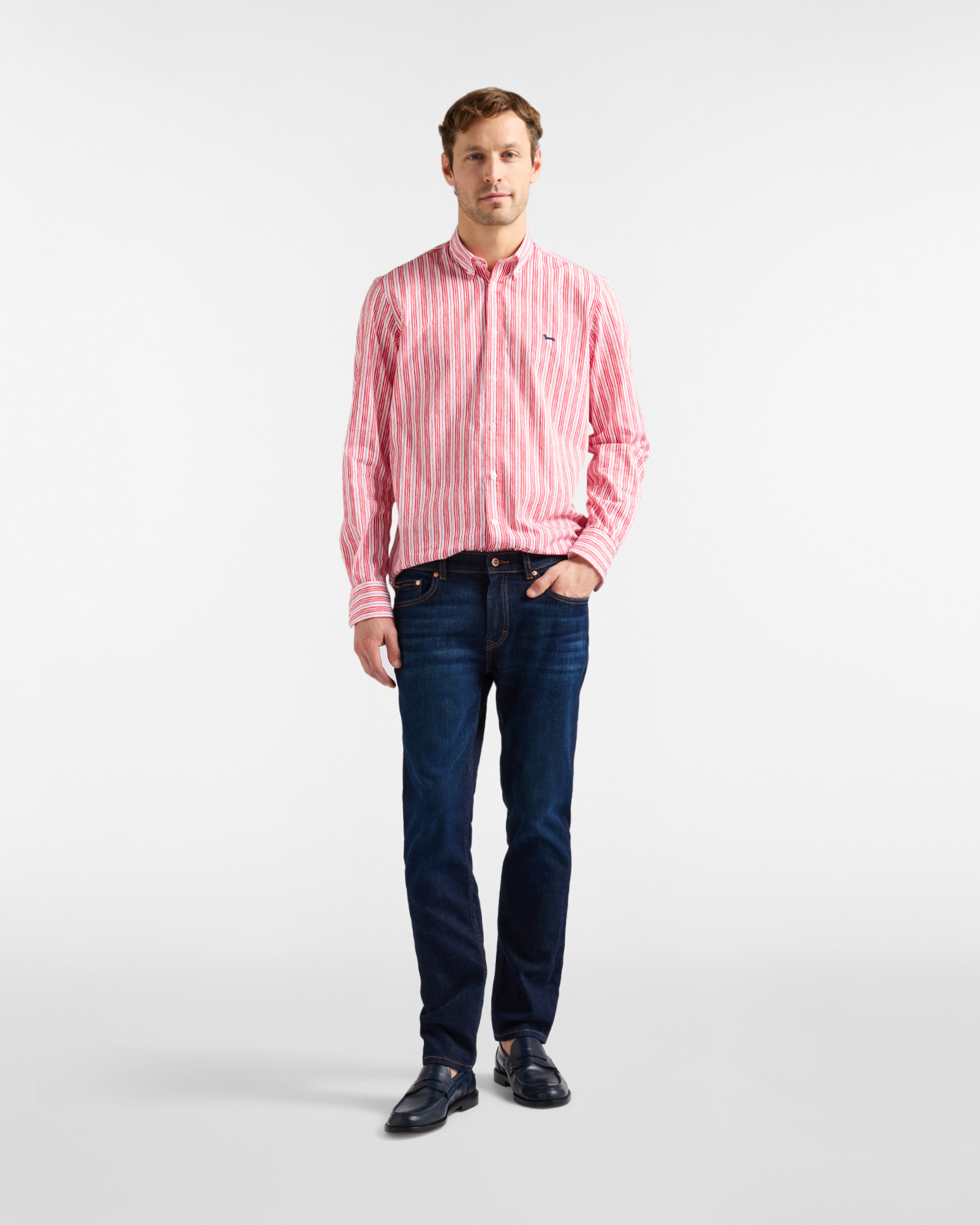 Men's narrow-fit 5-pocket jeans, Denim Blue, large image number 3