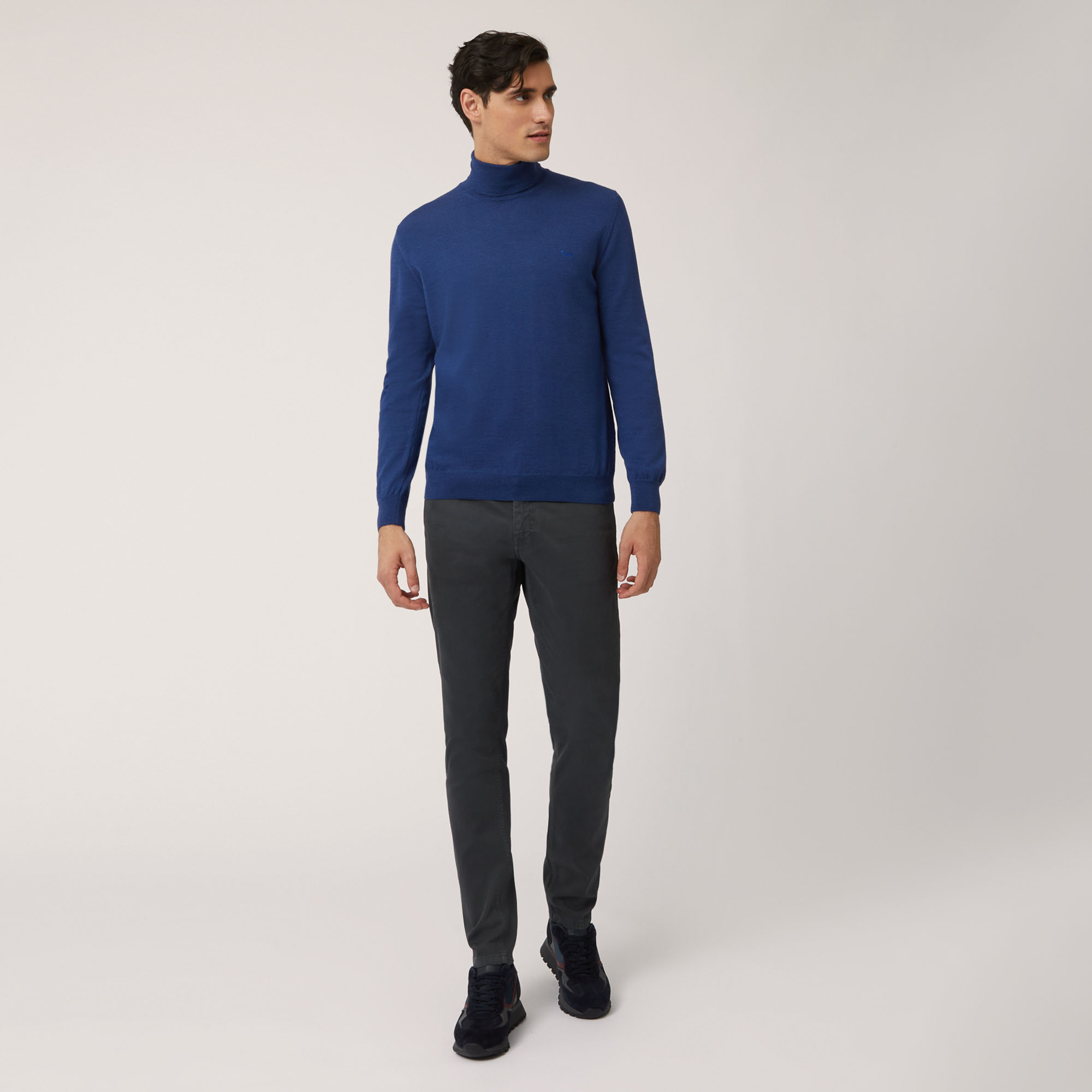 Merino Wool Turtleneck, Light Blue, large image number 3