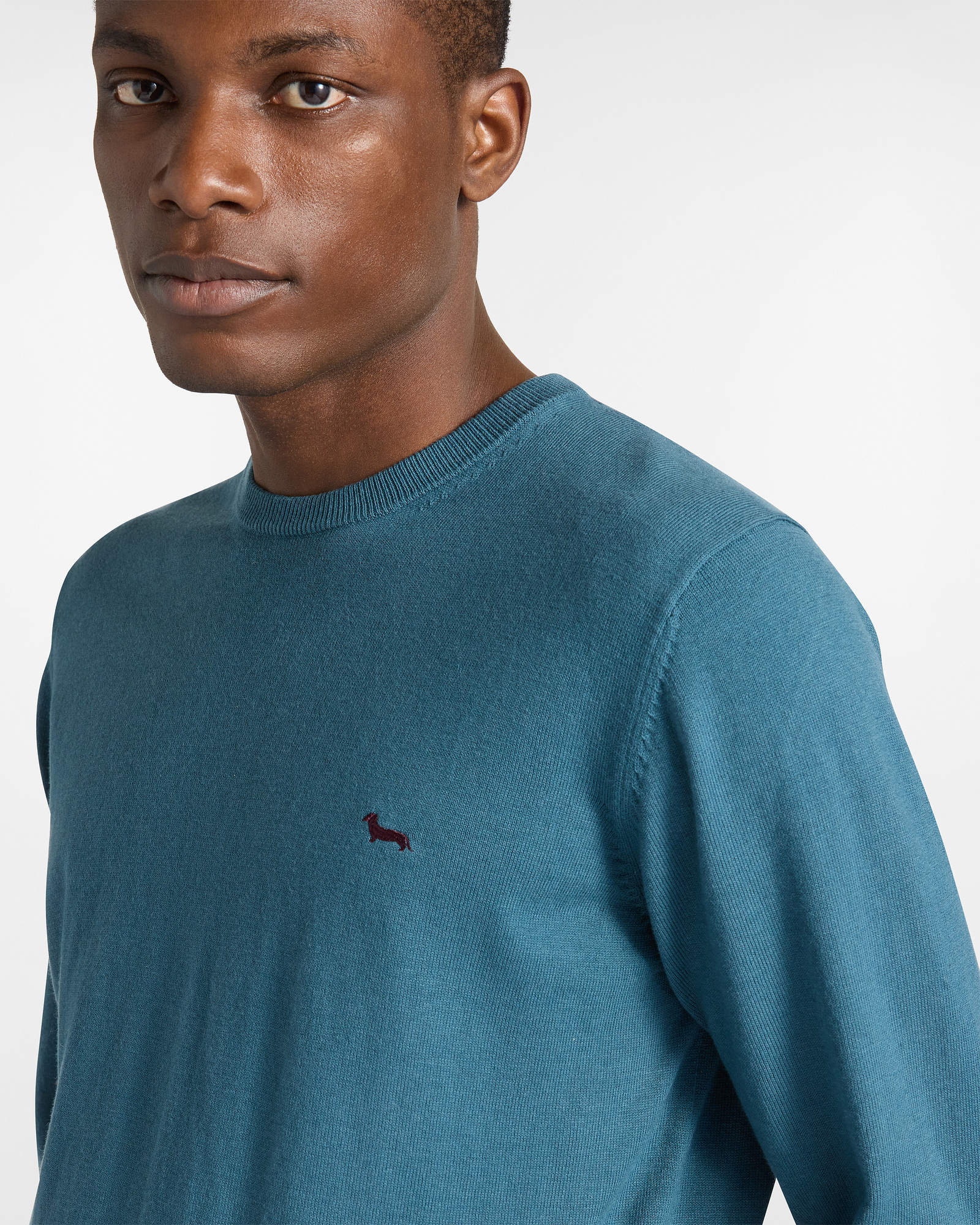 Wool and Cotton Pullover, Bluette, large image number 2