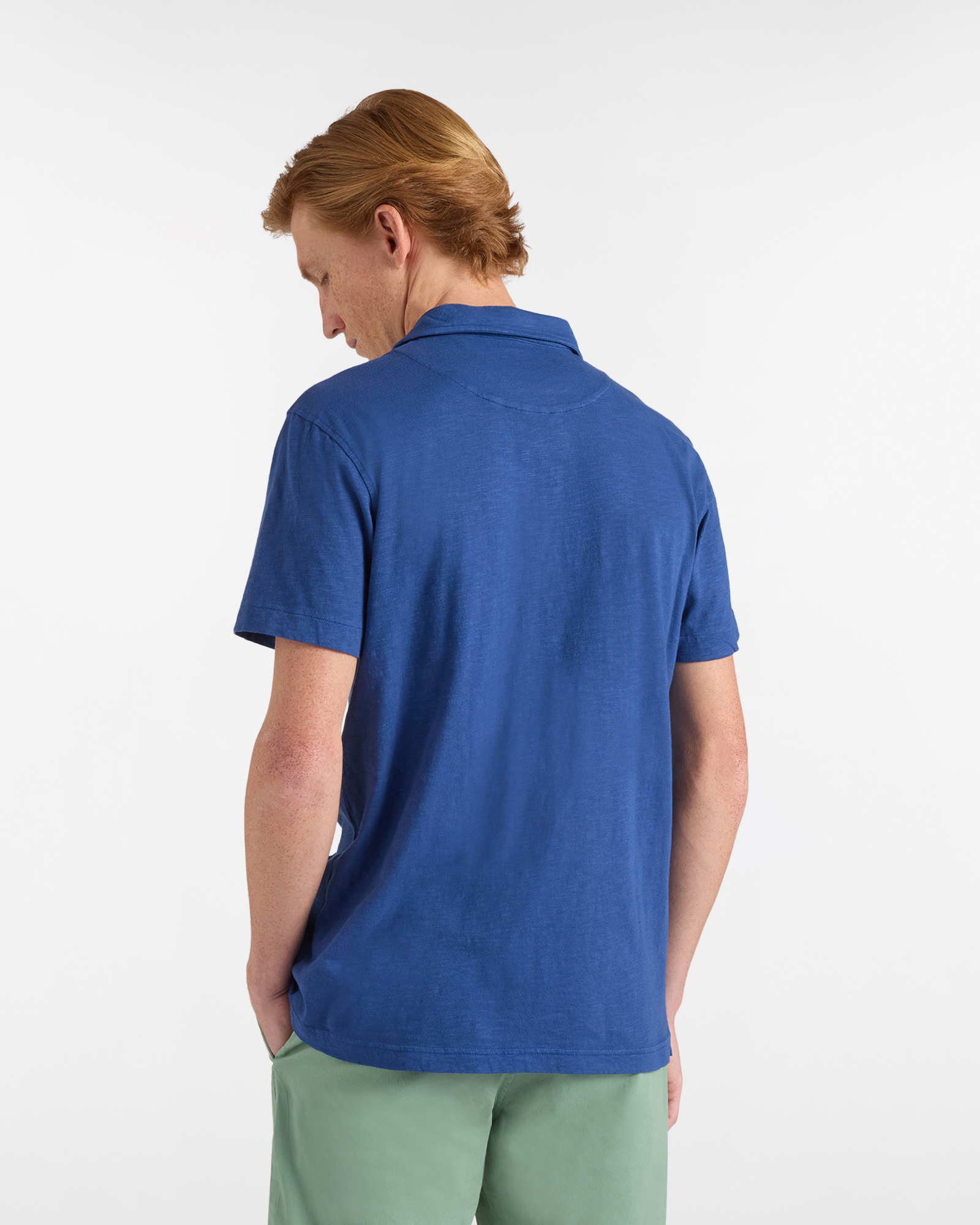 Polo uomo regular fit tinta unita collo classico