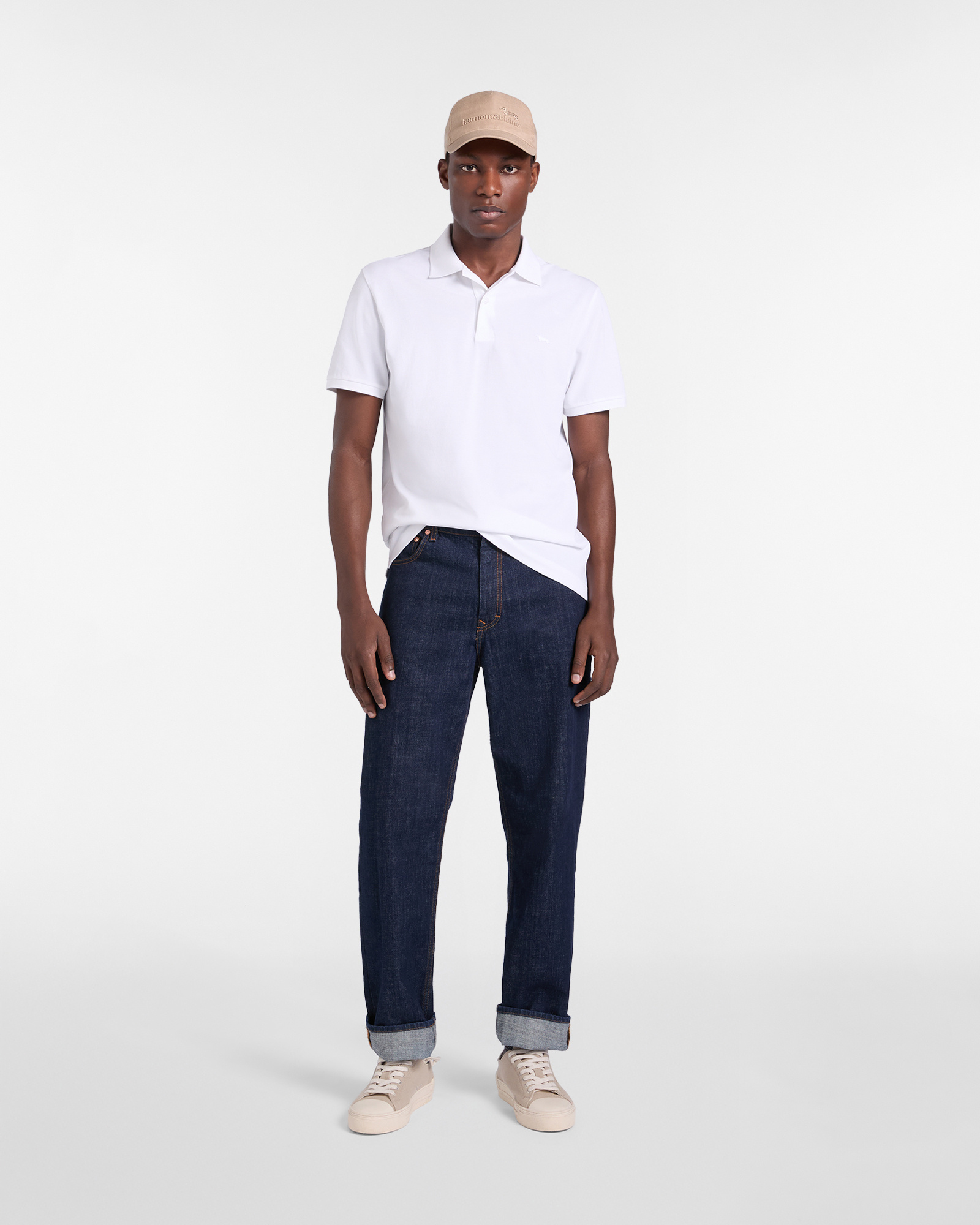 Basic polo shirt in Supima&reg; cotton, White, large image number 3