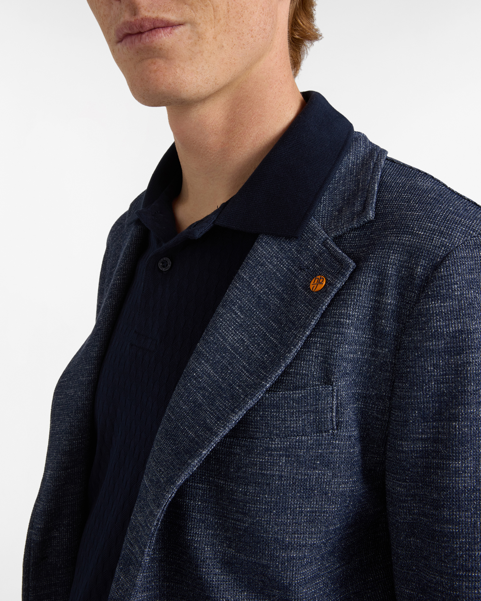 Giacca Uomo in Jersey a Trama Irregolare, Blu chiaro, large image number 2