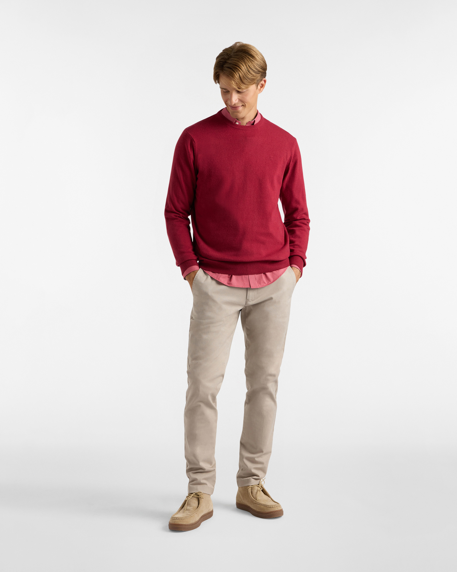Maglione Girocollo basic, Rosso, large image number 3