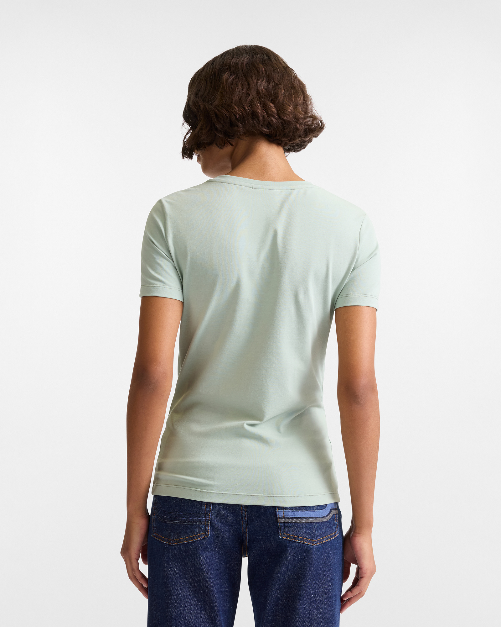 Camiseta con Perro Salchicha de Strass, Verde Claro, large image number 1