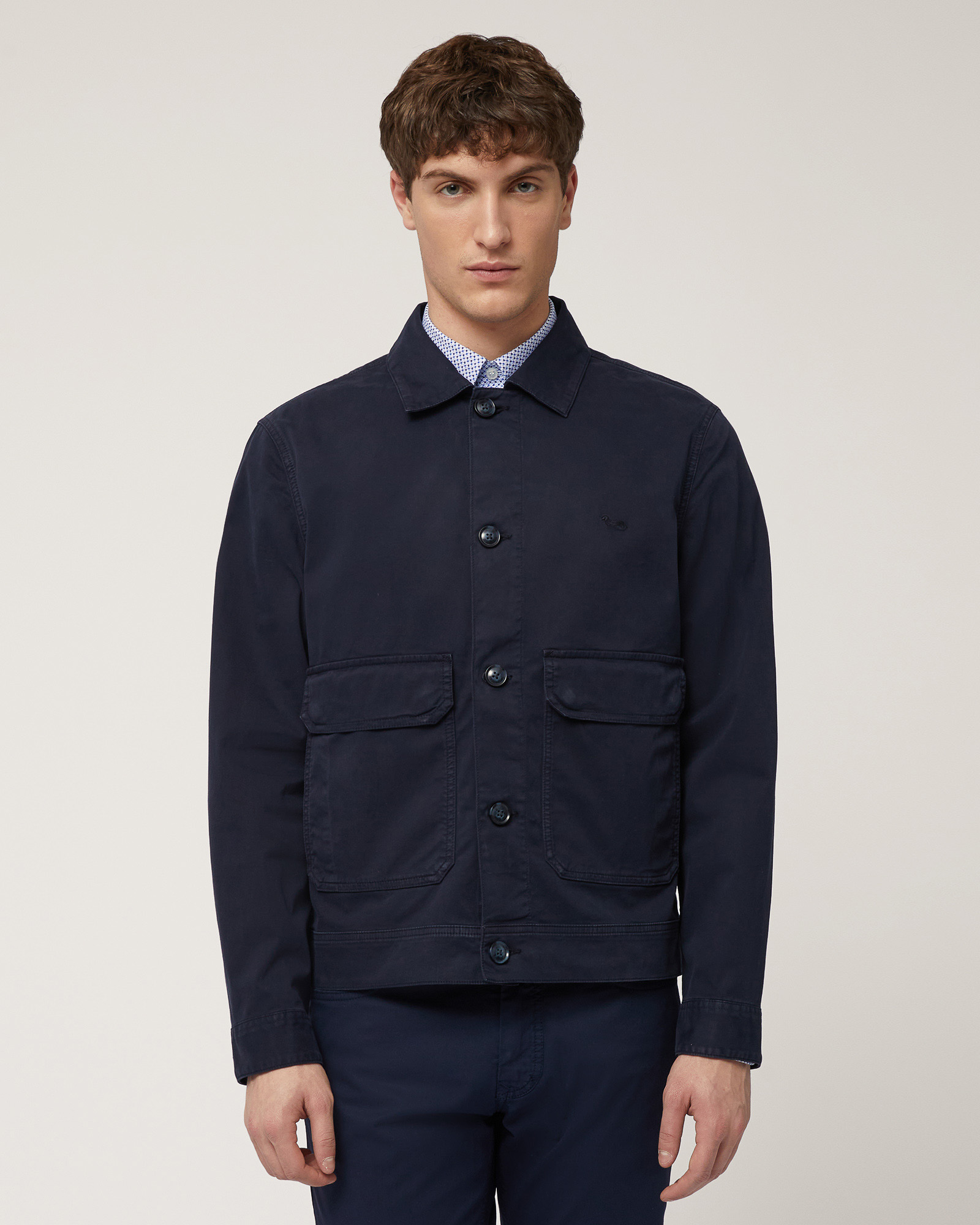 Overshirt In Cavalry, Blu Navy, large