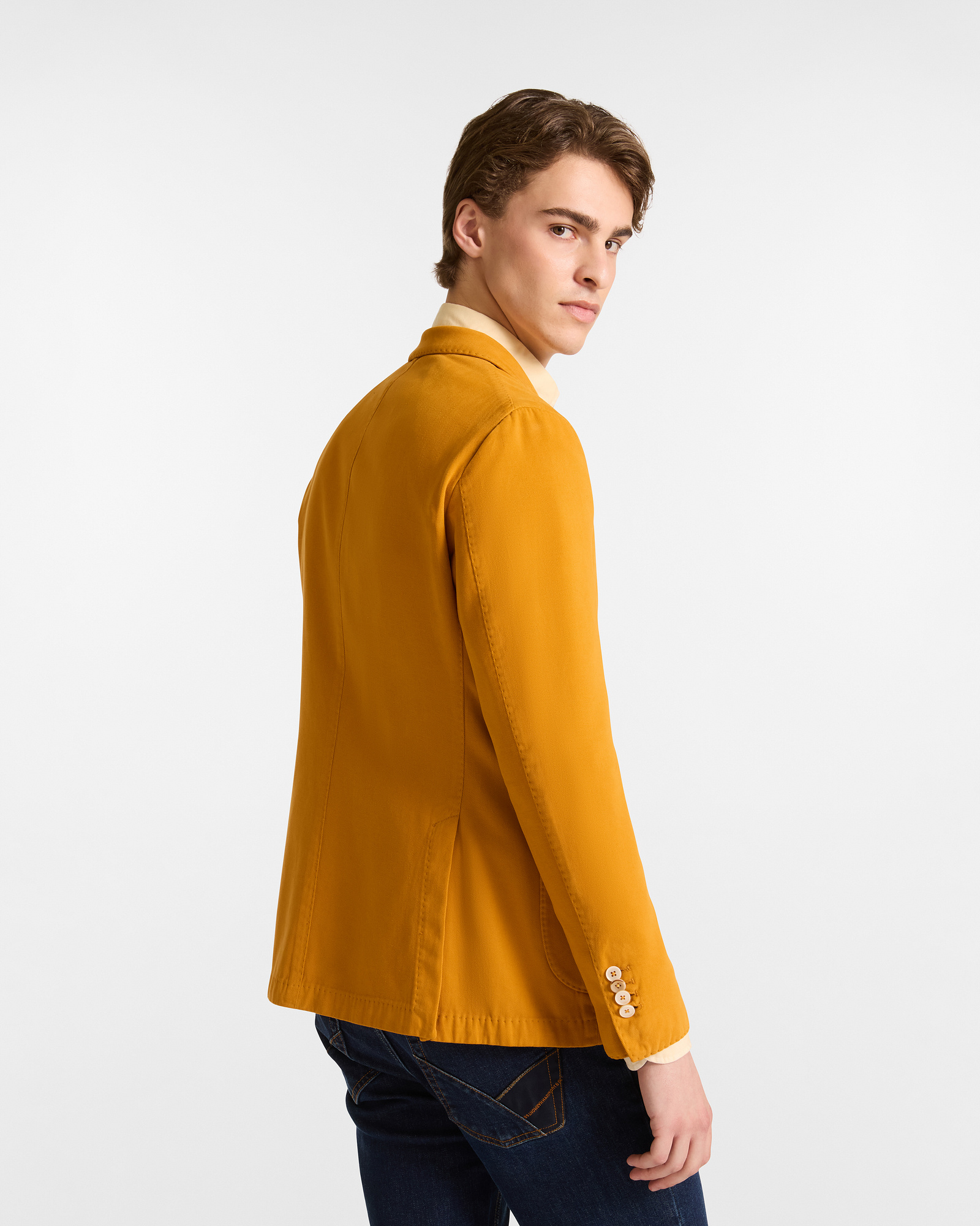 Single-Breasted Jacket in Cashmere Blend
