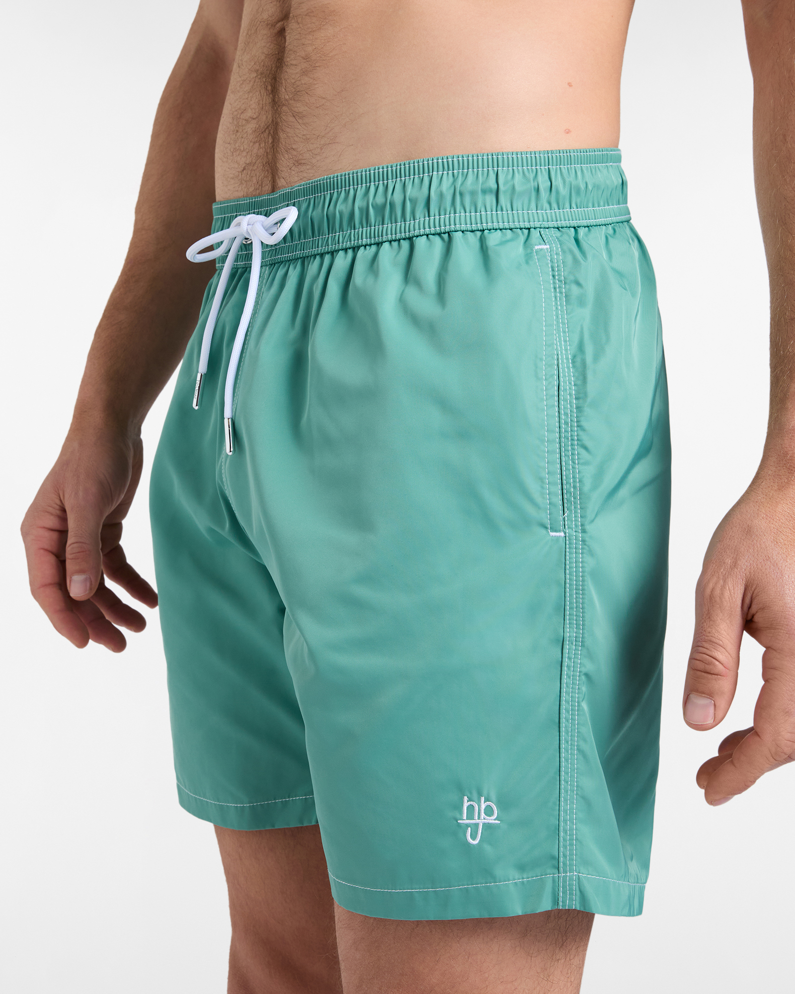 Costume boxer mare uomo tinta unita, Verde chiaro, large image number 2