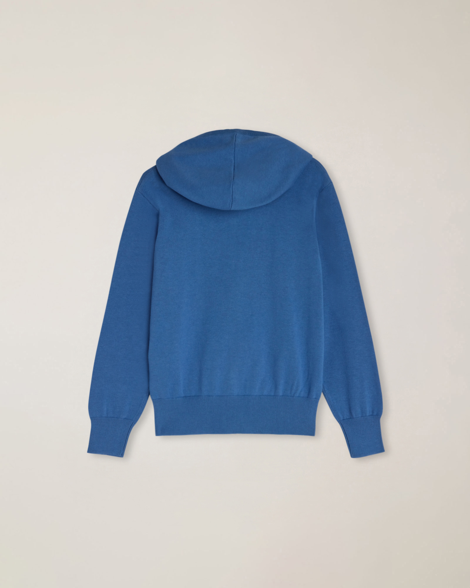 Cardigan full zip con cappuccio e ricamo logo