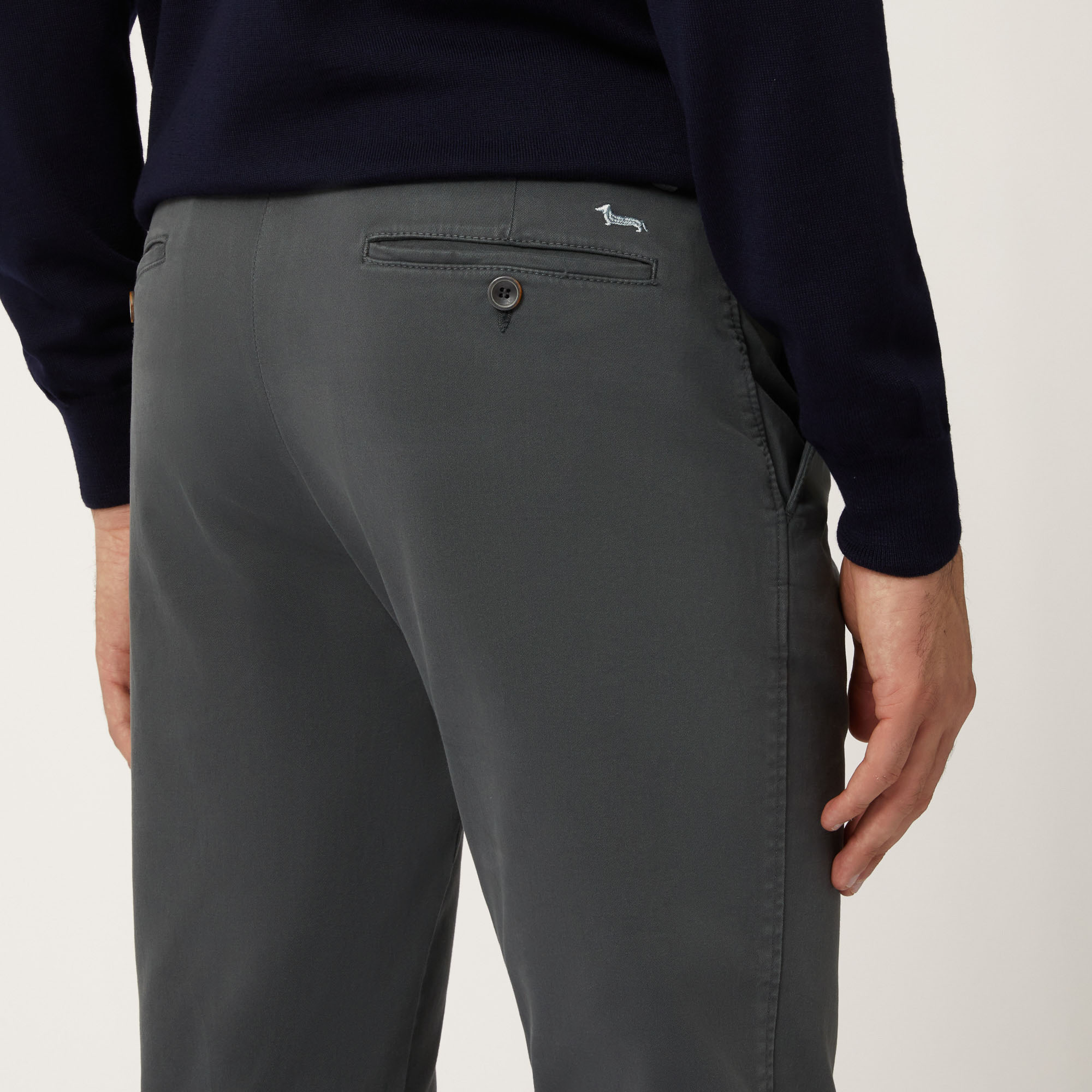 Pantalone Chino Narrow Fit Elevated Utility, Grigio, large image number 2