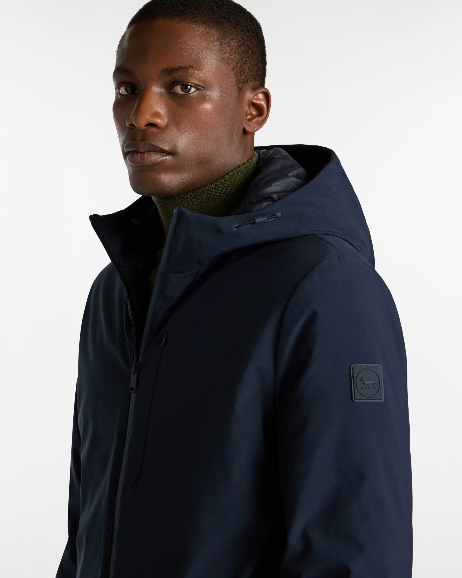 Softshell Jacket with Hood, Navy Blue, large image number 2