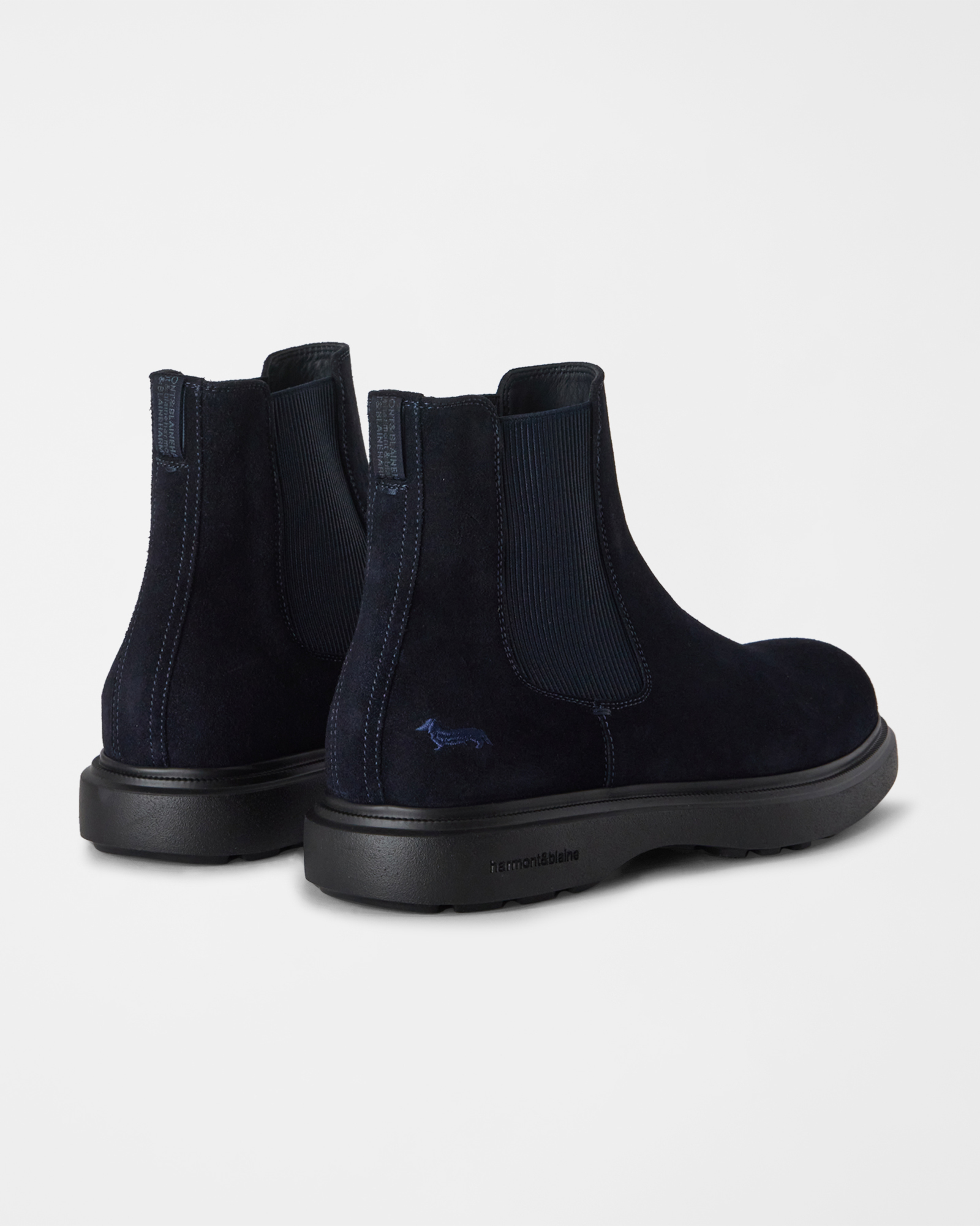 Men's dark Chelsea boot in suede, BLUE, large