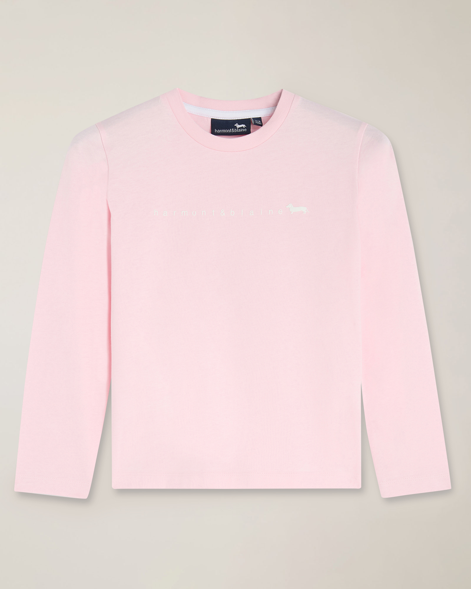  Camiseta de manga larga de punto con logotipo