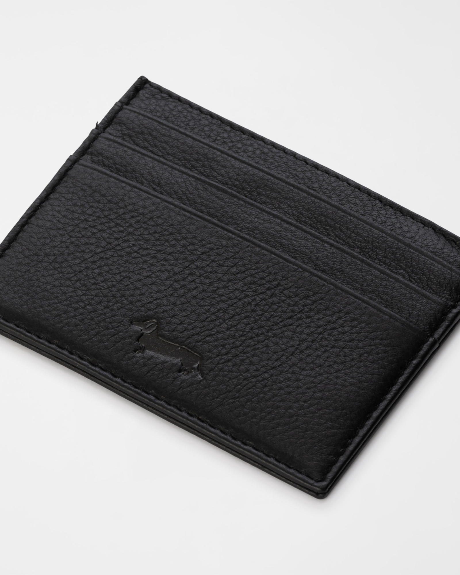 Men&rsquo;s card holder in genuine leather, BLACK, large