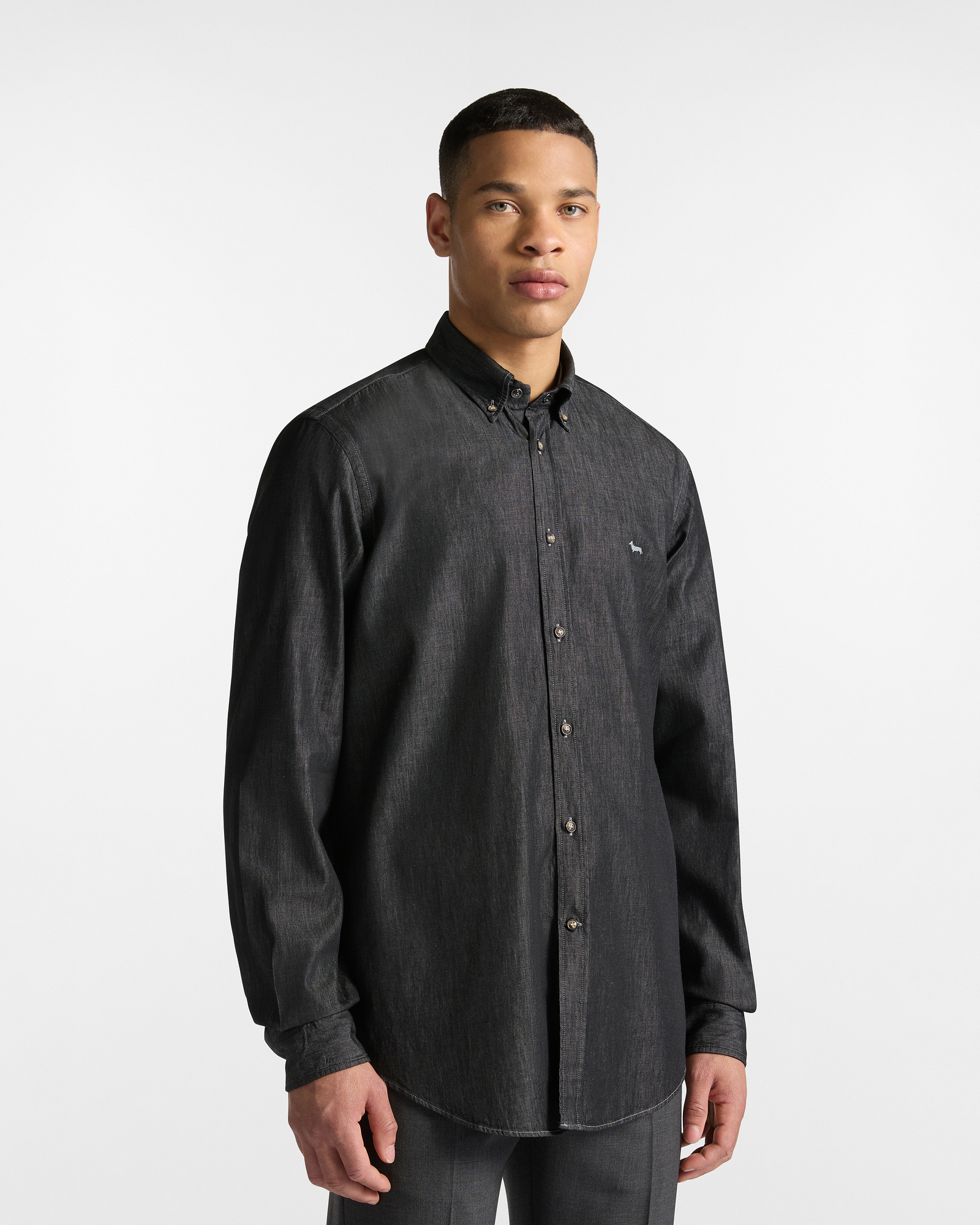 Camisa de Denim Negro