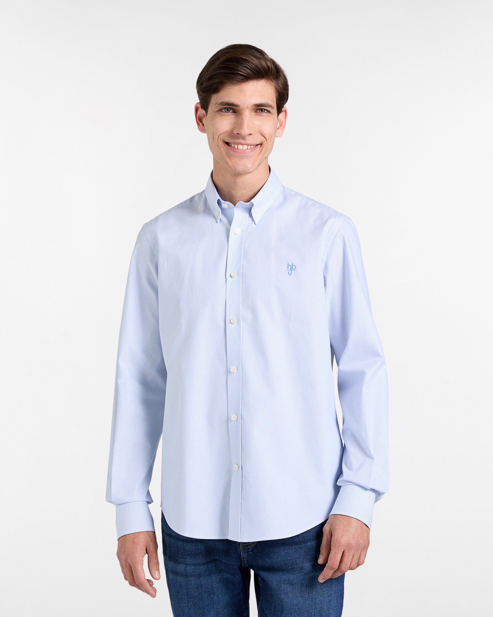 Camicia Uomo in Cotone Regular Fit, Celeste, large image number 0