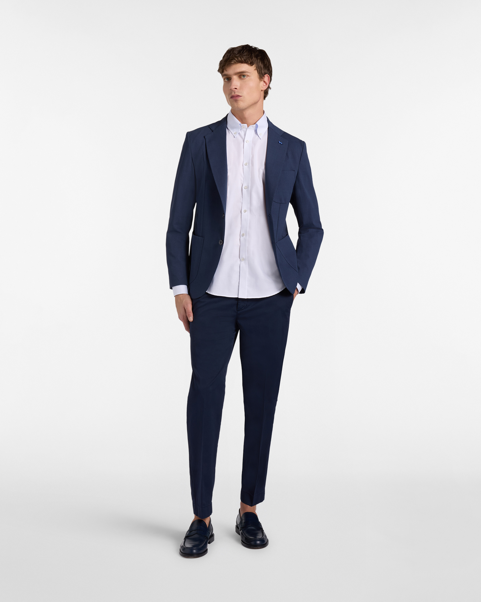 Chaqueta de estilo c&aacute;rdigan de tejido t&eacute;cnico, Azul, large image number 3