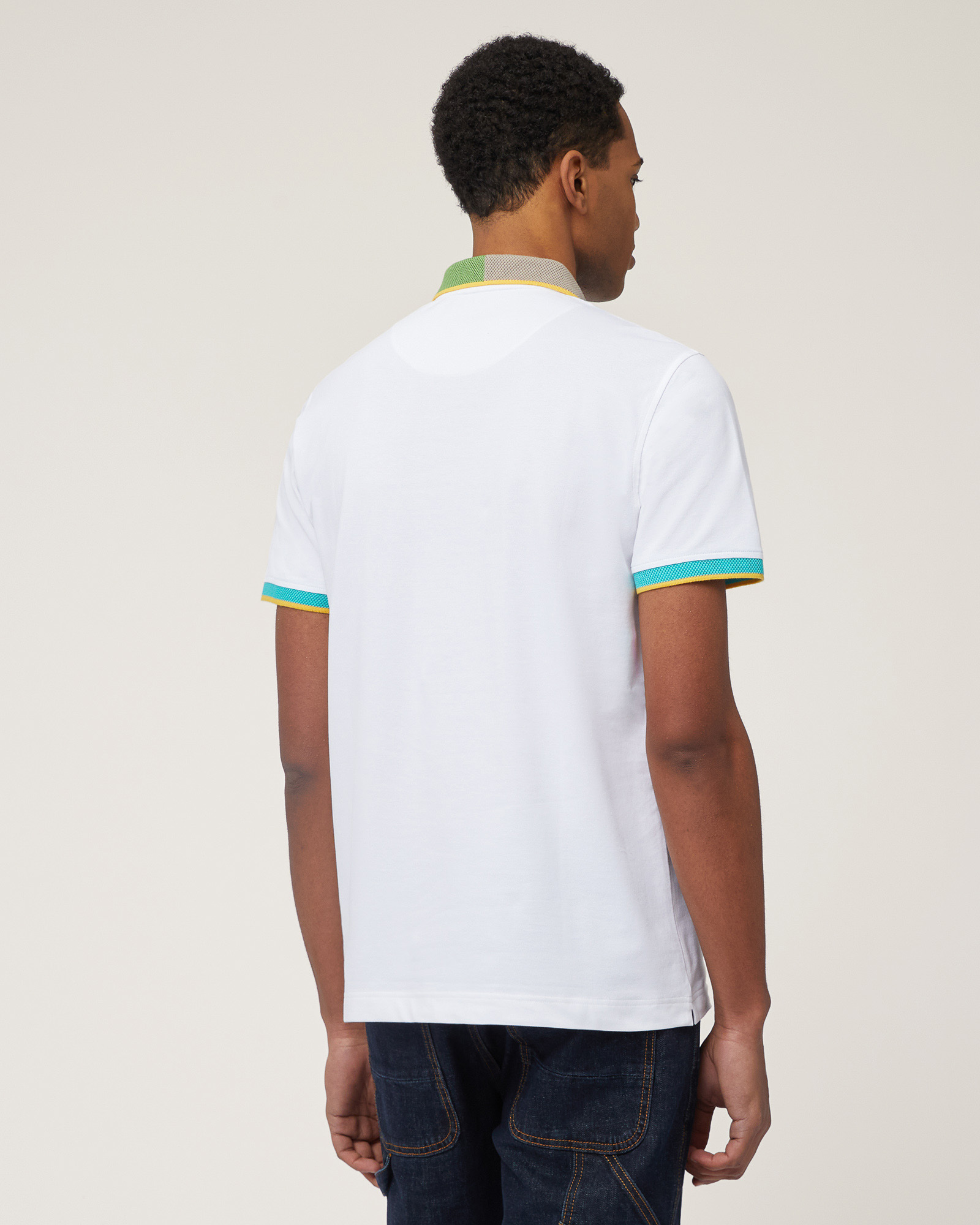 Cotton Polo with 3D Details
