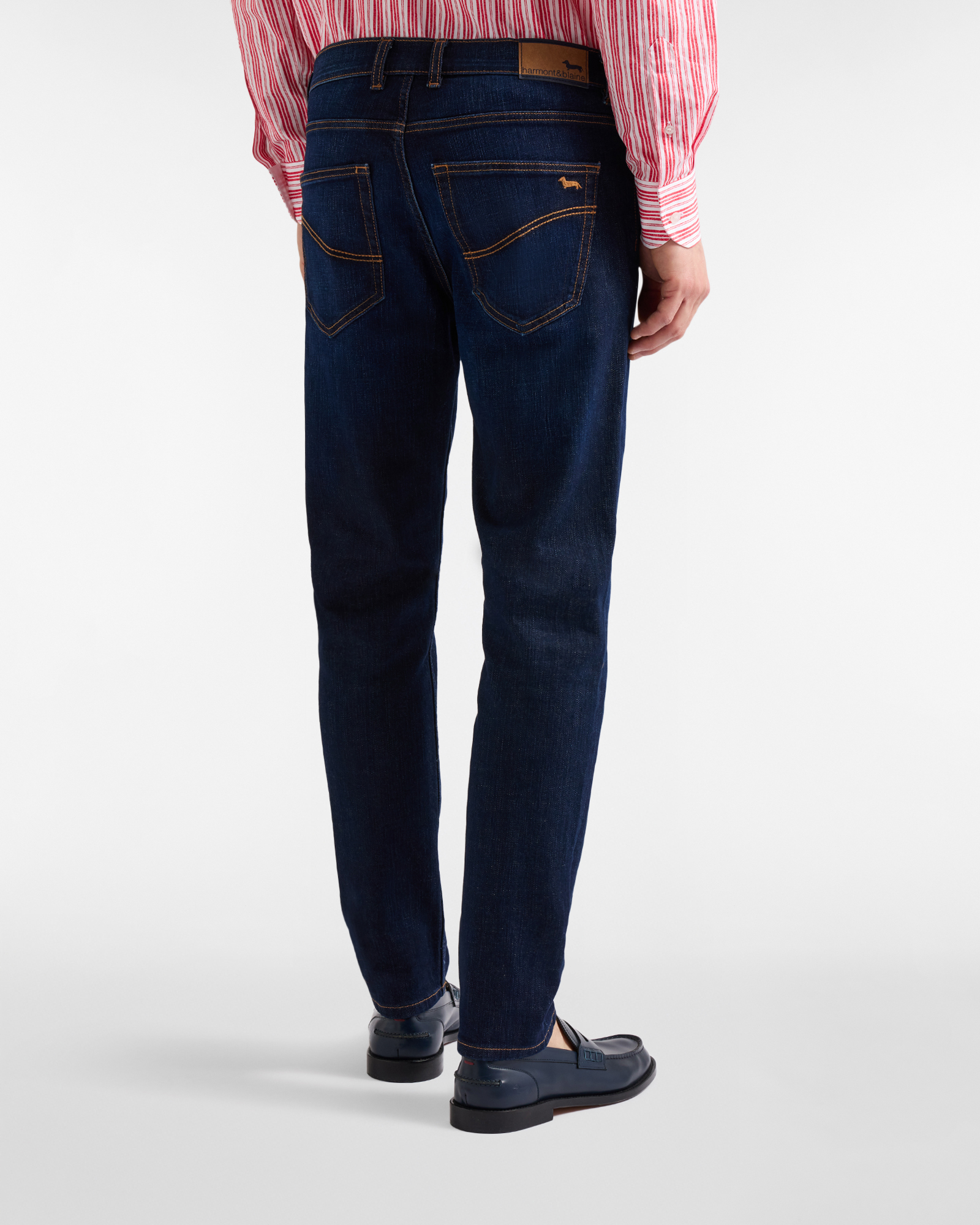  Harmont&blaine Harmont&blaine - Denim Para Hombre, Corte Ajustado Y Cinco Bolsillos, Hombre, Azul Vaquero, Tamaño: 32 
