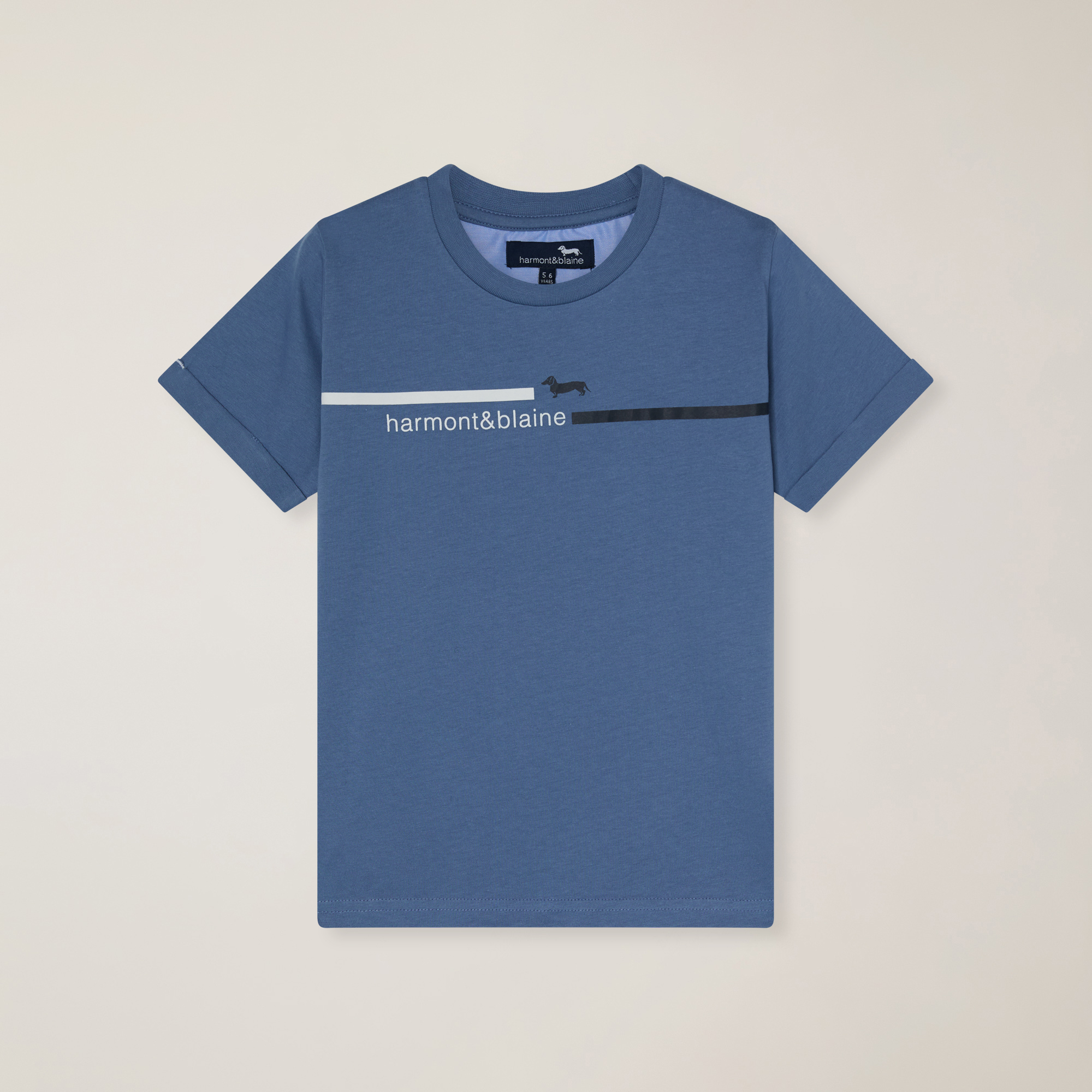 T-shirt in cotone con stampa logo