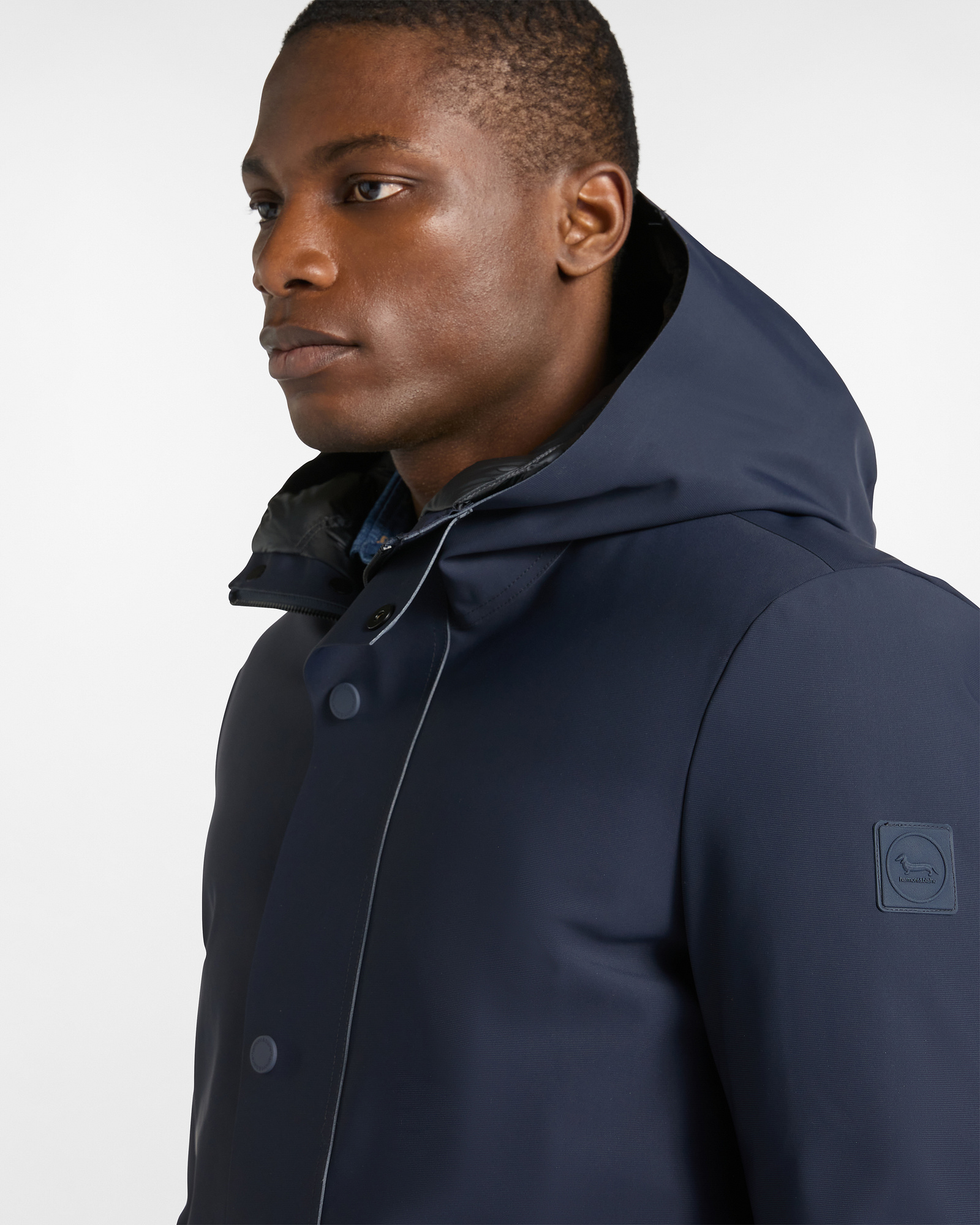 Technical Trench with Hood, Navy Blue, large image number 2