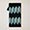 Ski Lounge Cotton And Wool Scarf With Geometric Pattern, Black, swatch