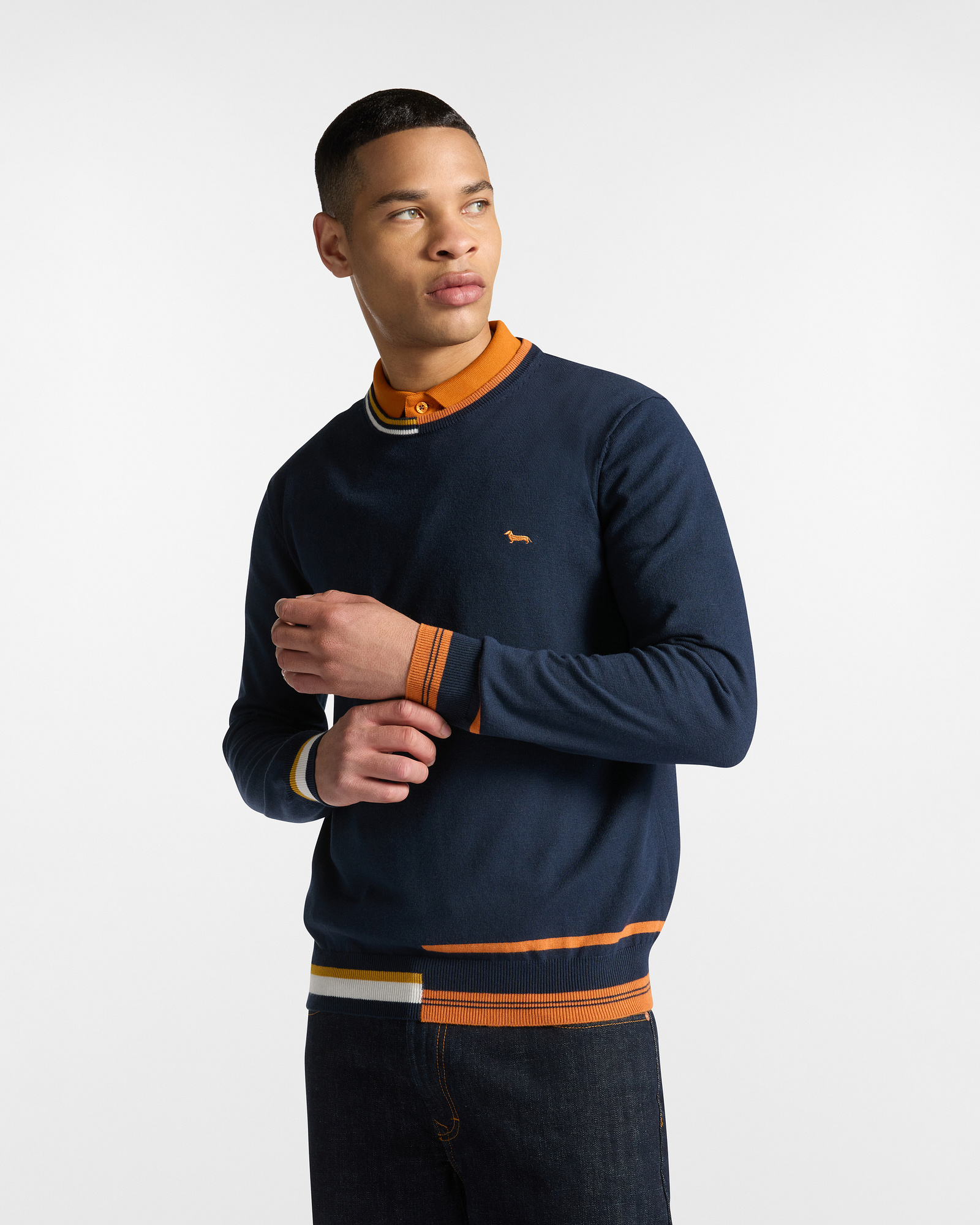 Wool Blend Striped Pullover