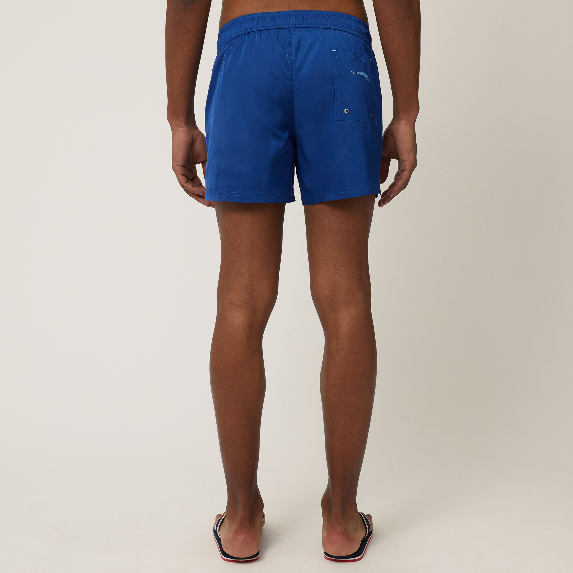 Shorts Da Mare Con Lettering, Blu Elettrico, large image number 1