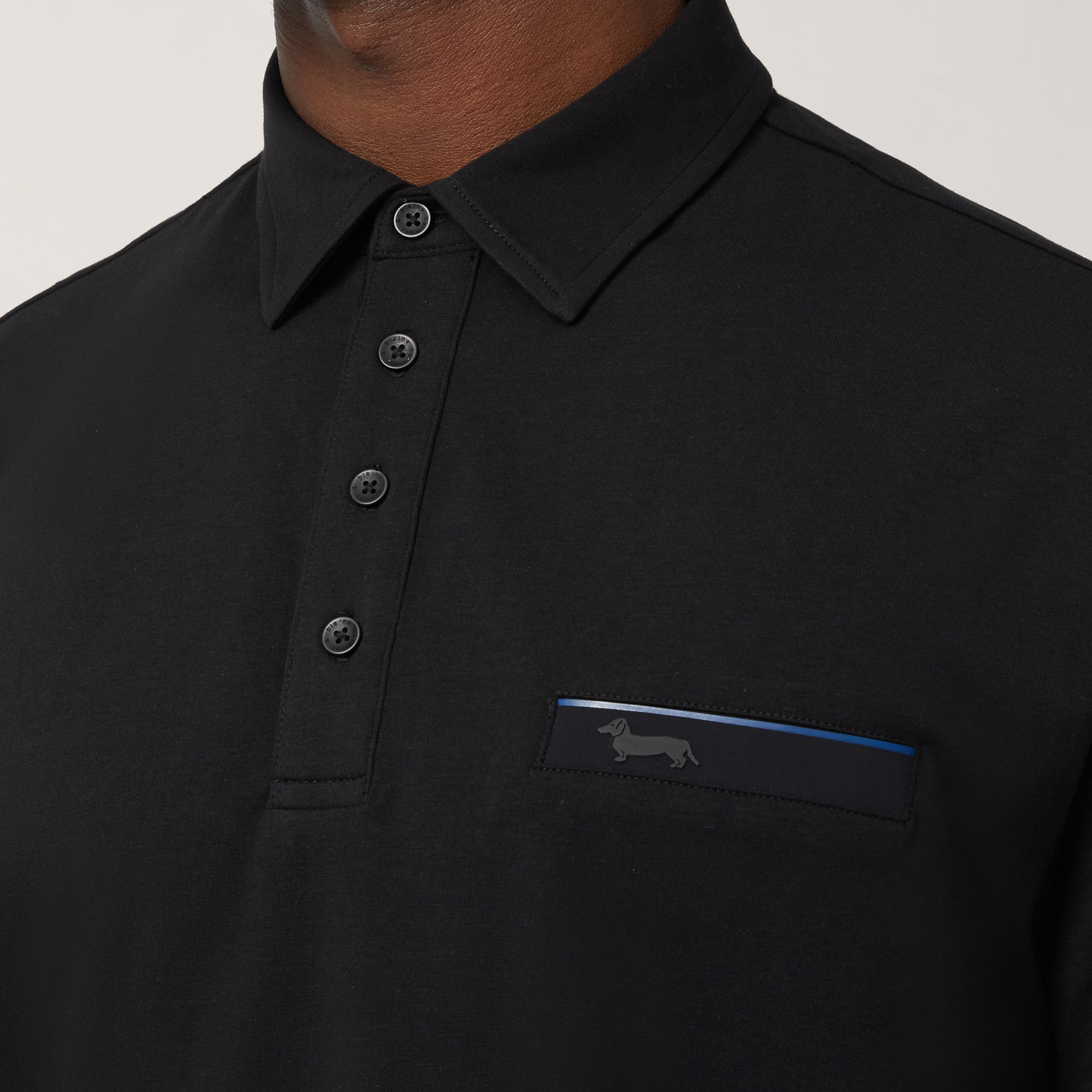 Polo with Pocket, Black, large image number 2