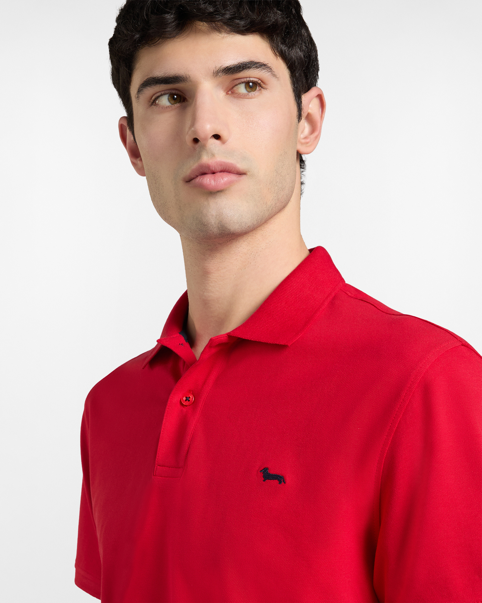 Basic stretch piqu&eacute; polo shirt, Red, large image number 2