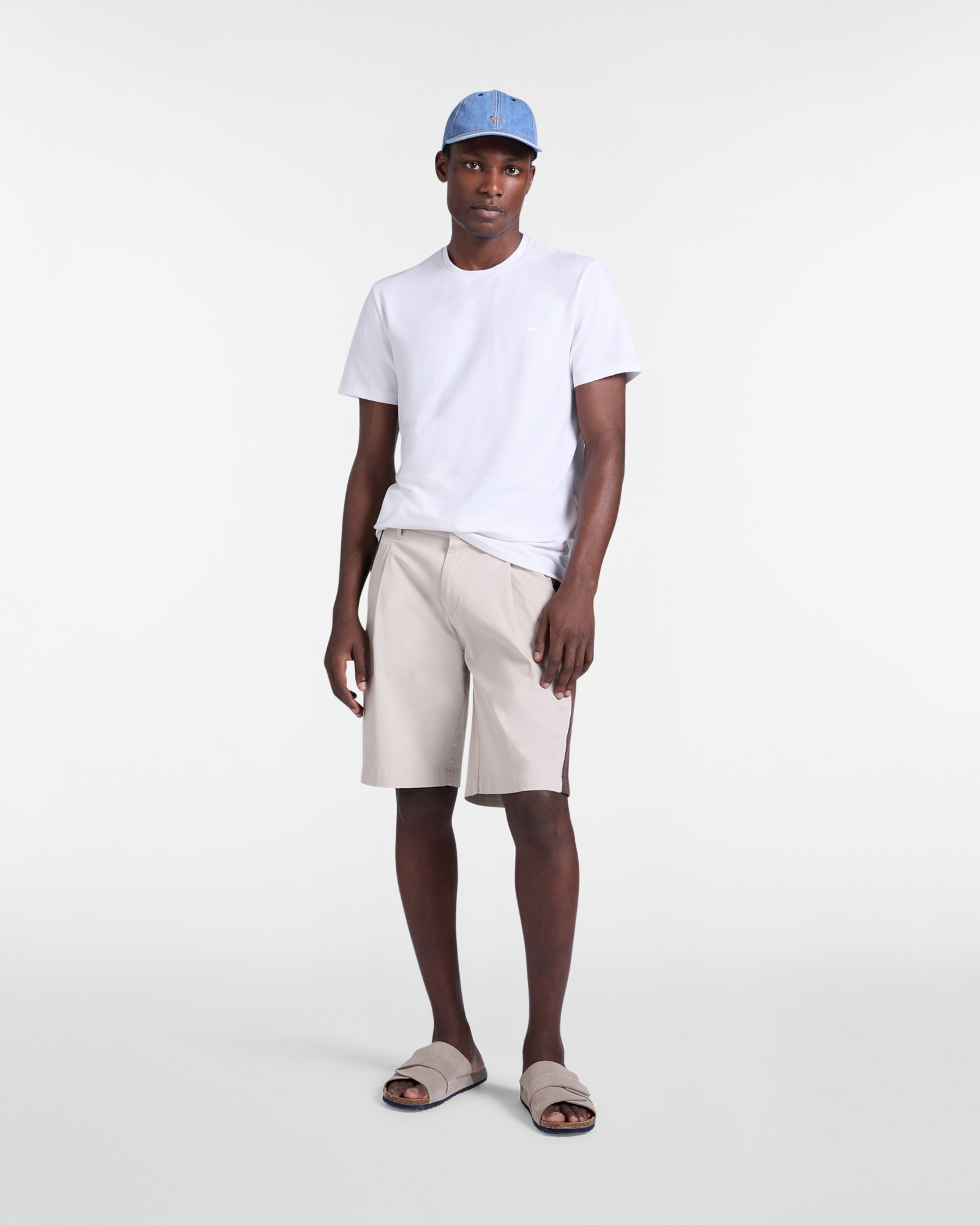 Men's Re-Loved two-tone Bermuda shorts, Beige, large image number 3