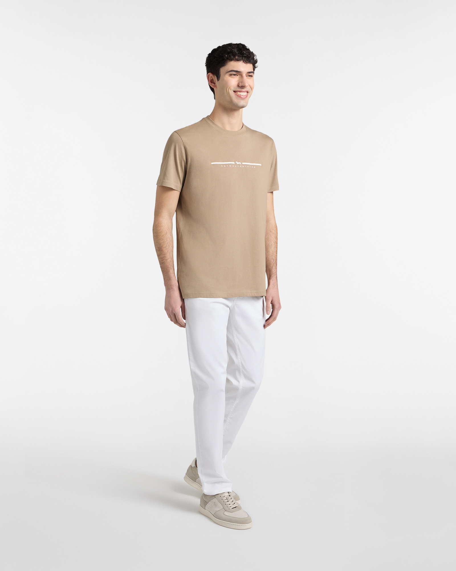 T-Shirt Uomo Logo 3D, Grigio, large image number 3