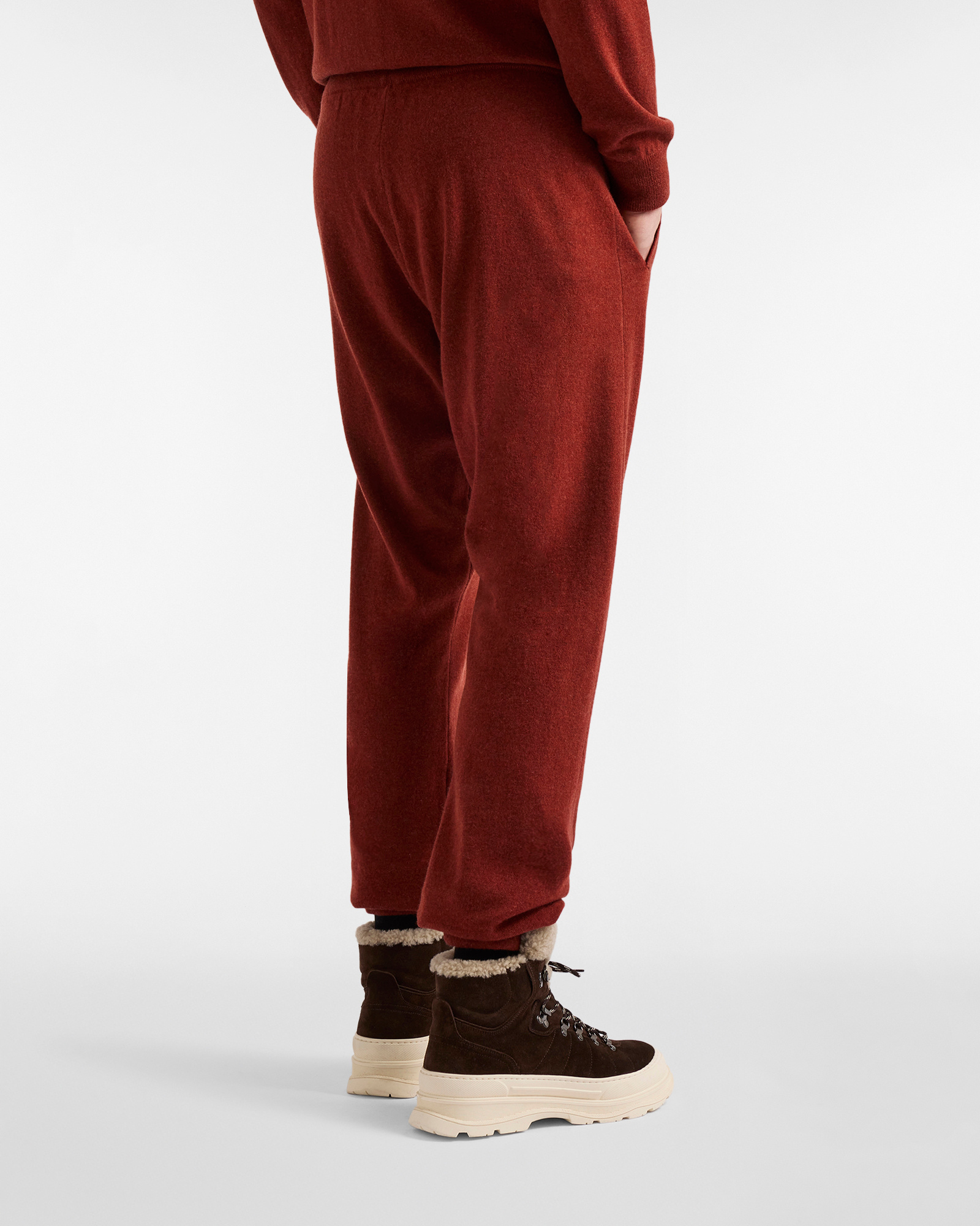 Wool and Cashmere Trousers "Cortina in Colors"