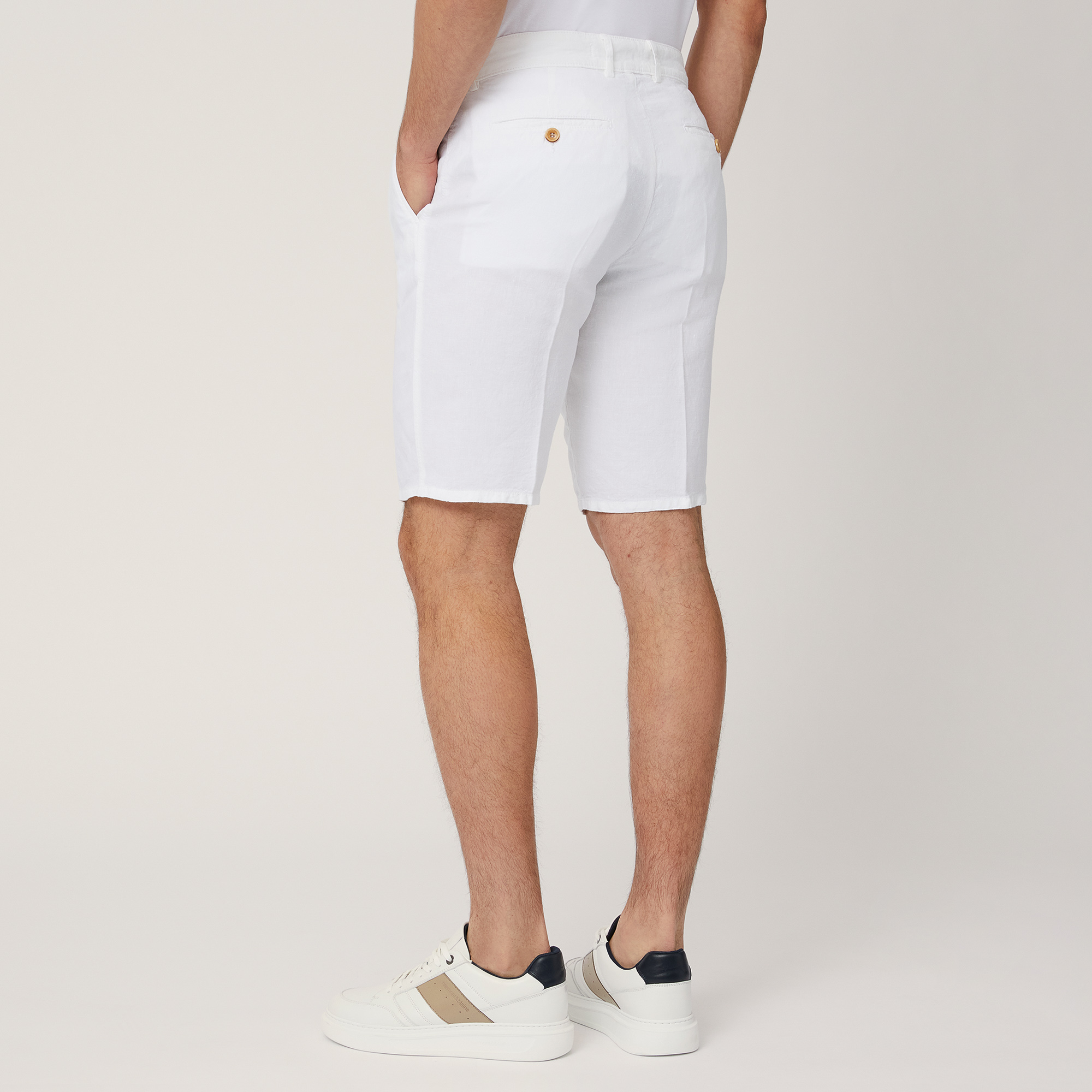 Linen Regular Bermuda Shorts