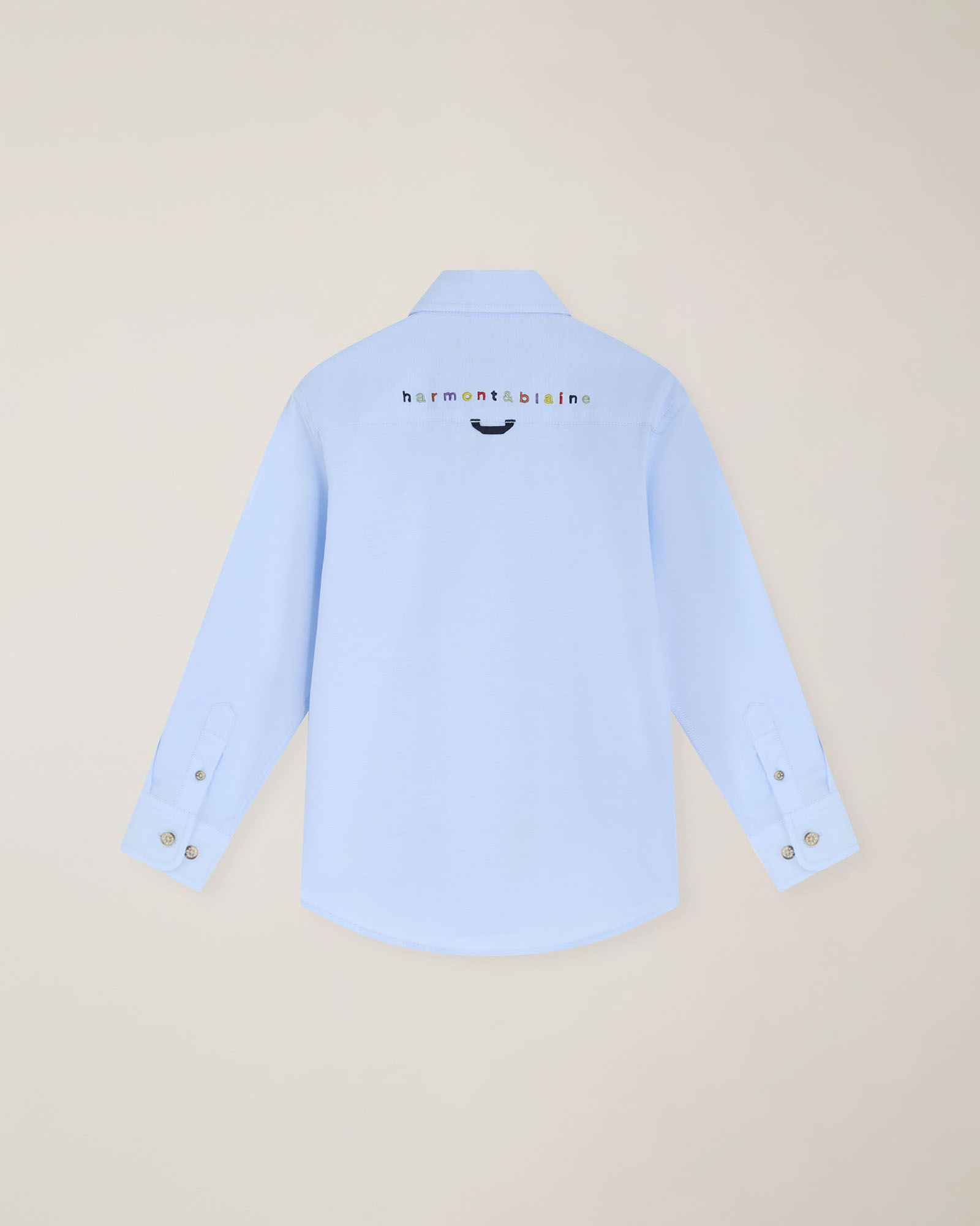 Shirt with multicolor embroidery