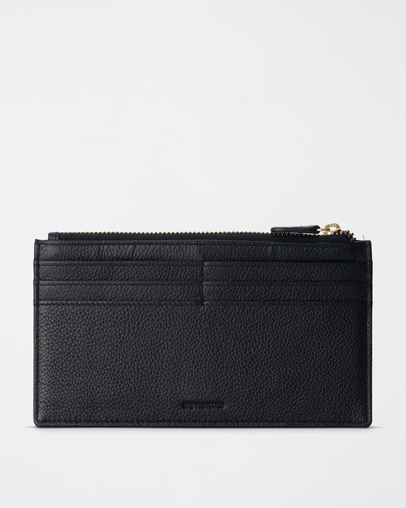 Genuine Leather Women&rsquo;s Wallet, NAVY BLUE, large