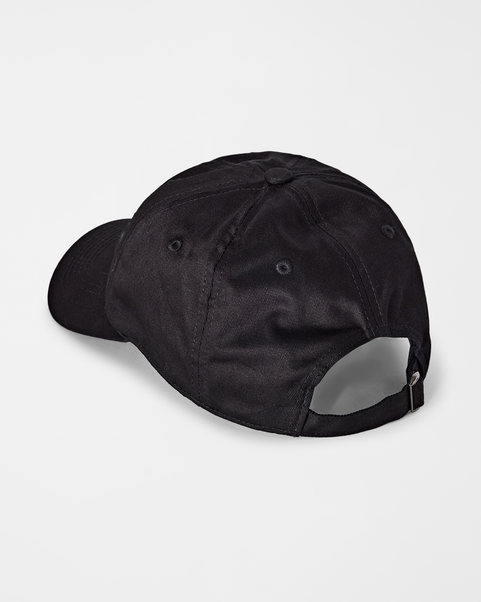 Baseball Cap HBJ Uomo con Patch Logo in Puro Cotone, NERO, large