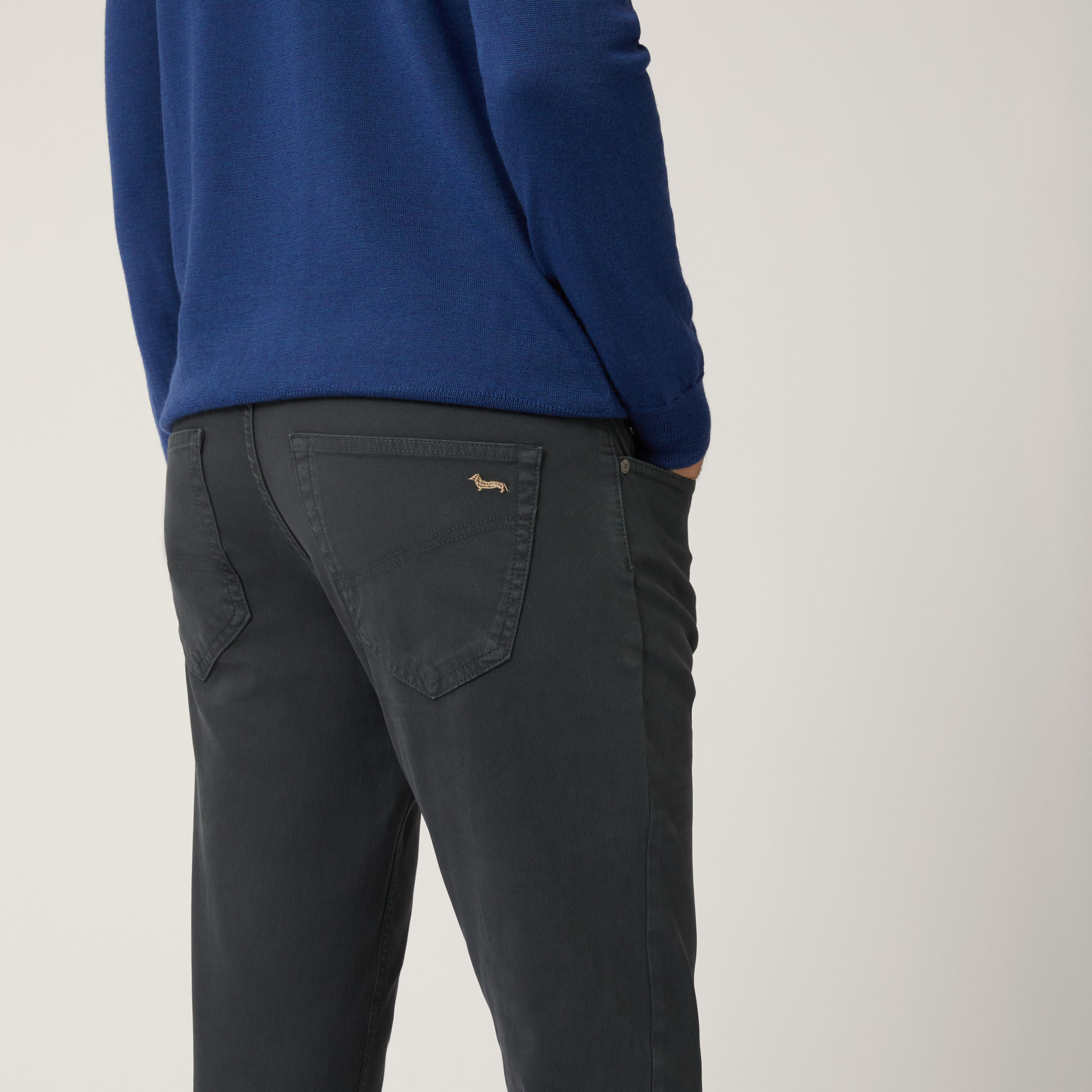 Pantalone Cinque Tasche Narrow Fit, Grigio, large image number 2